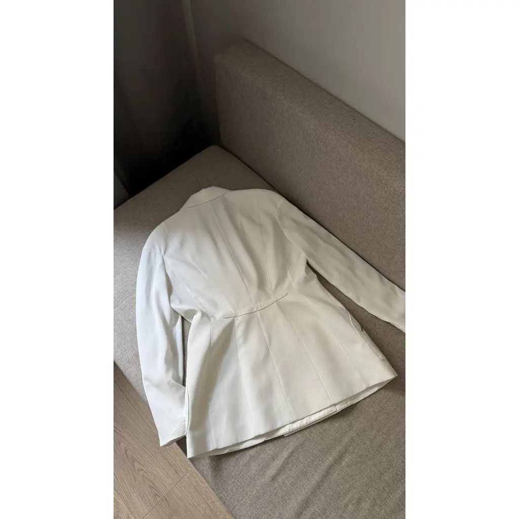 Thierry Mugler Thierry Mugler Vintage Paris Structured Blazer White FR44 Size M / US 6-8 / IT 42-44 - 7 Thumbnail