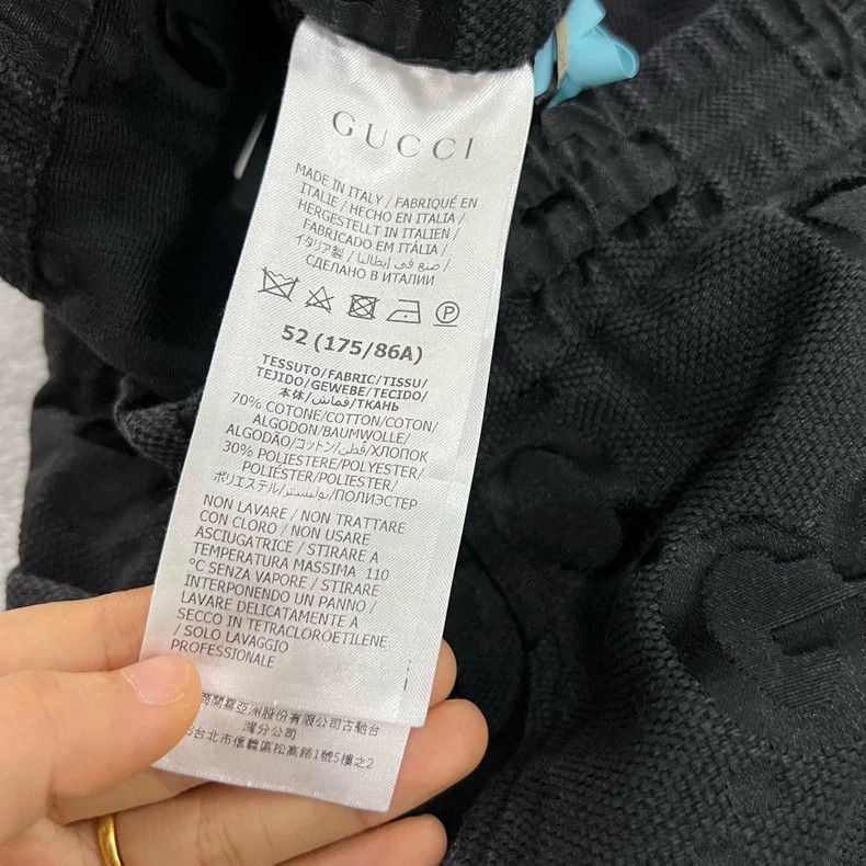 Gucci Gucci "Gucci Love March" Series Black GG Embossed Shorts Size US 36 / EU 52 - 4 Thumbnail