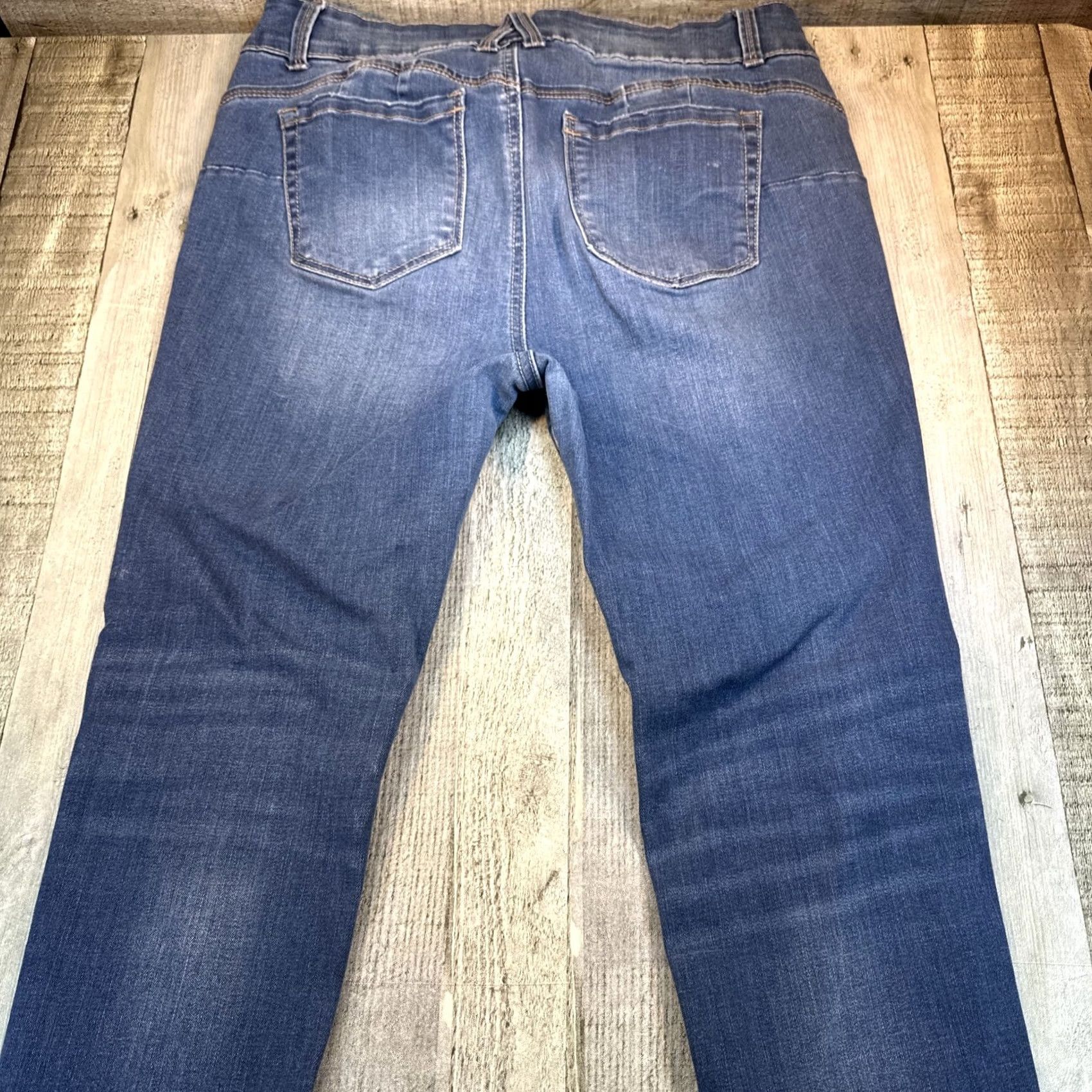 Vintage VINTAGE Women’s Waxed Jeans Size 13 X 31 Blue Distressed Skinny Jeans Women 13 Blue Distressed Wax Jean Jeans Size 34" / US 12 / IT 48 - 4 Thumbnail