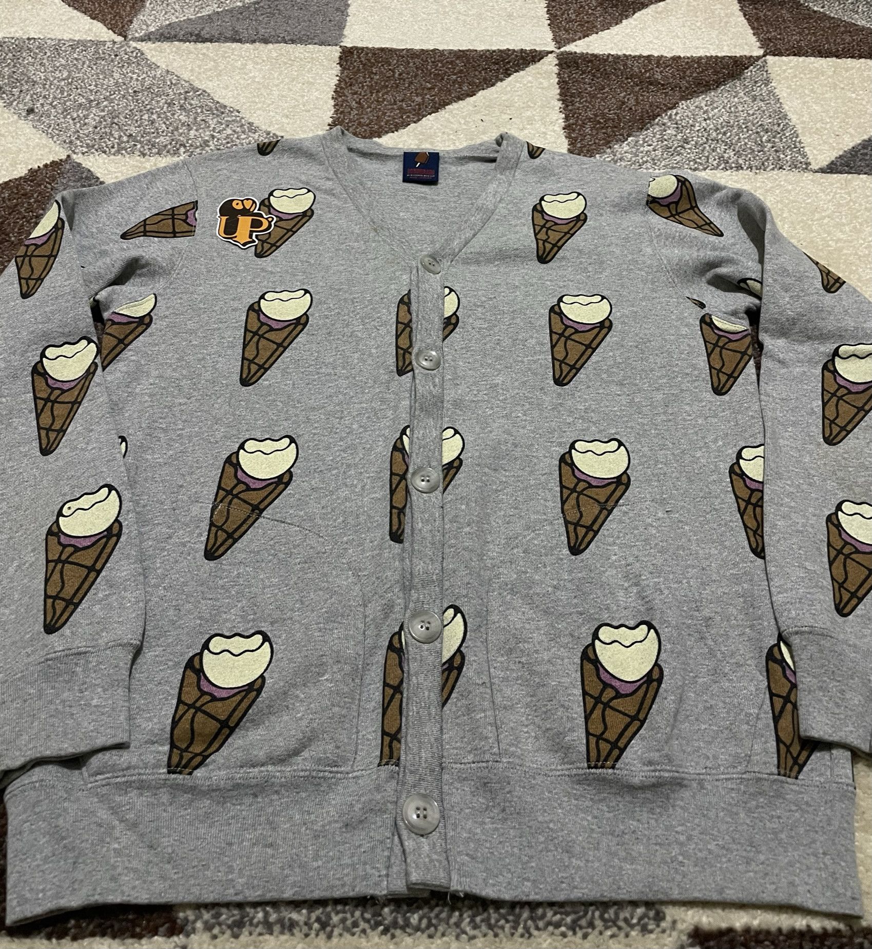 Billionaire Boys Club Season 12 (A/W 2011) BBC/Ice Cream Full Logo Cardigan Size US S / EU 44-46 / 1 - 5 Thumbnail