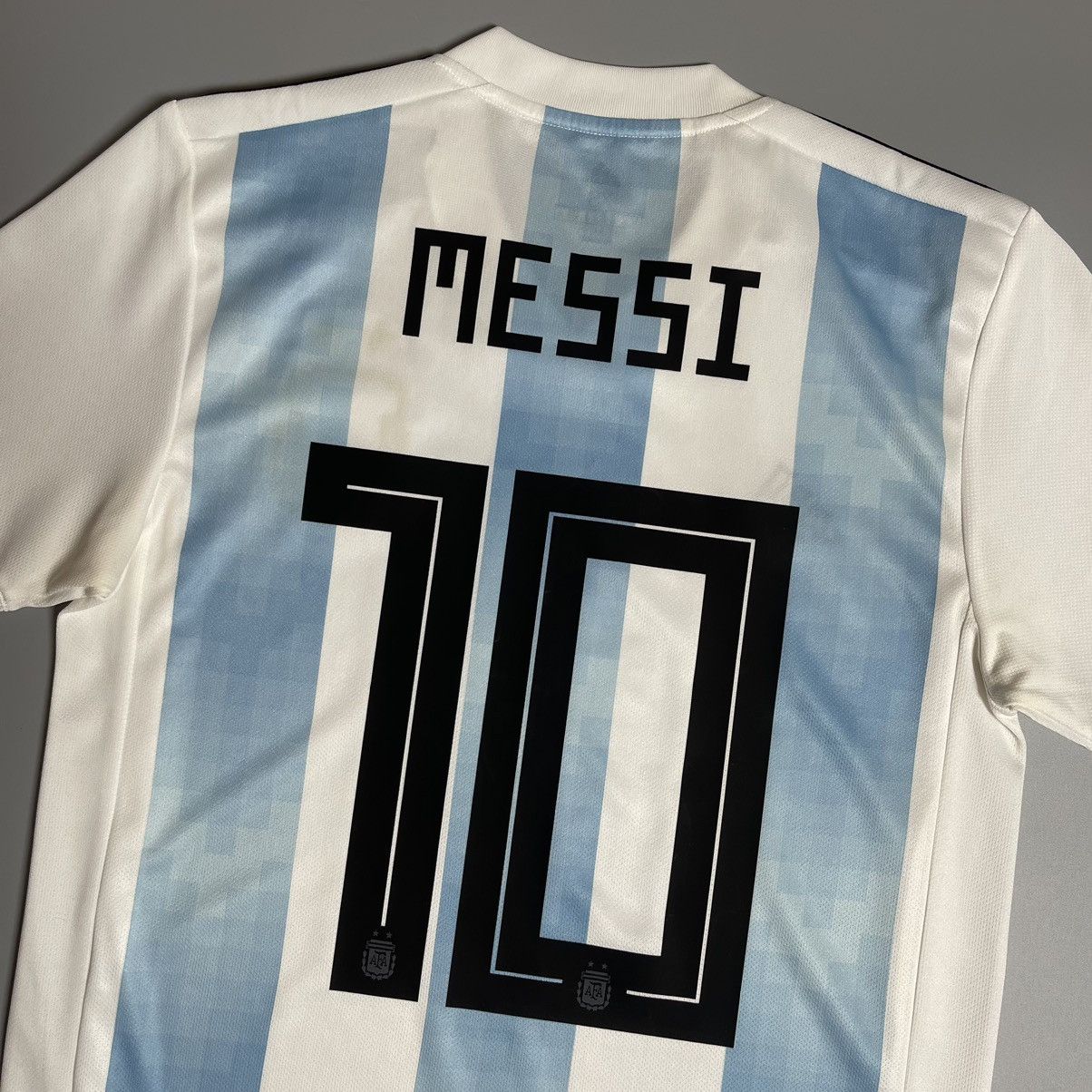 Adidas ARGENTINA ADIDAS 2018 WORLD CUP SOCCER HOME JERSEY #10 MESSI Size US XS / EU 42 / 0 - 10 Thumbnail