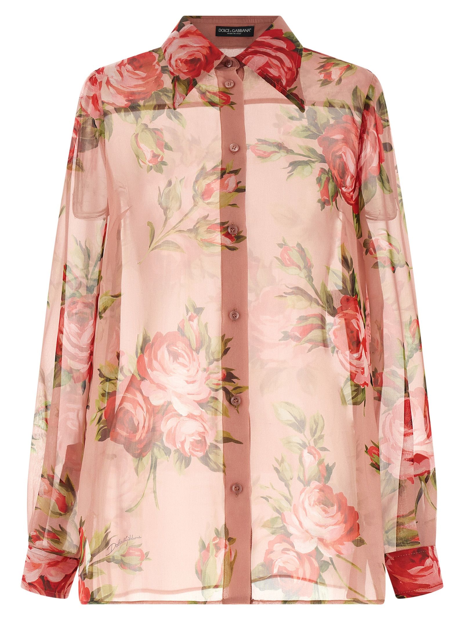 Dolce & Gabbana 'Bouquet Rose' Shirt Size M / US 6-8 / IT 42-44 - 1 Thumbnail