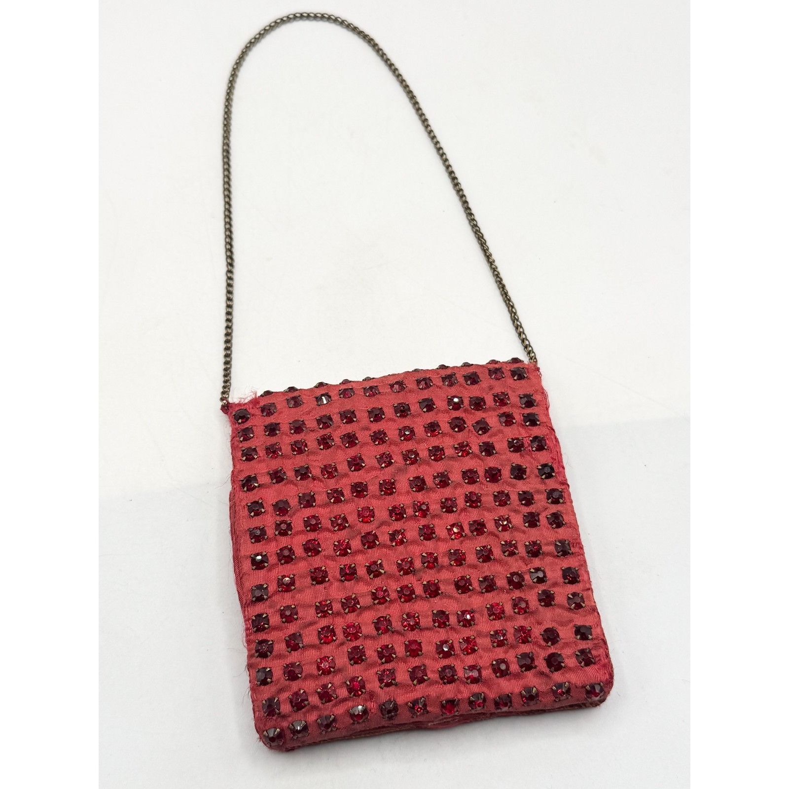Vintage Estate vintage red rhinestone wallet purse on chain Size ONE SIZE - 3 Thumbnail