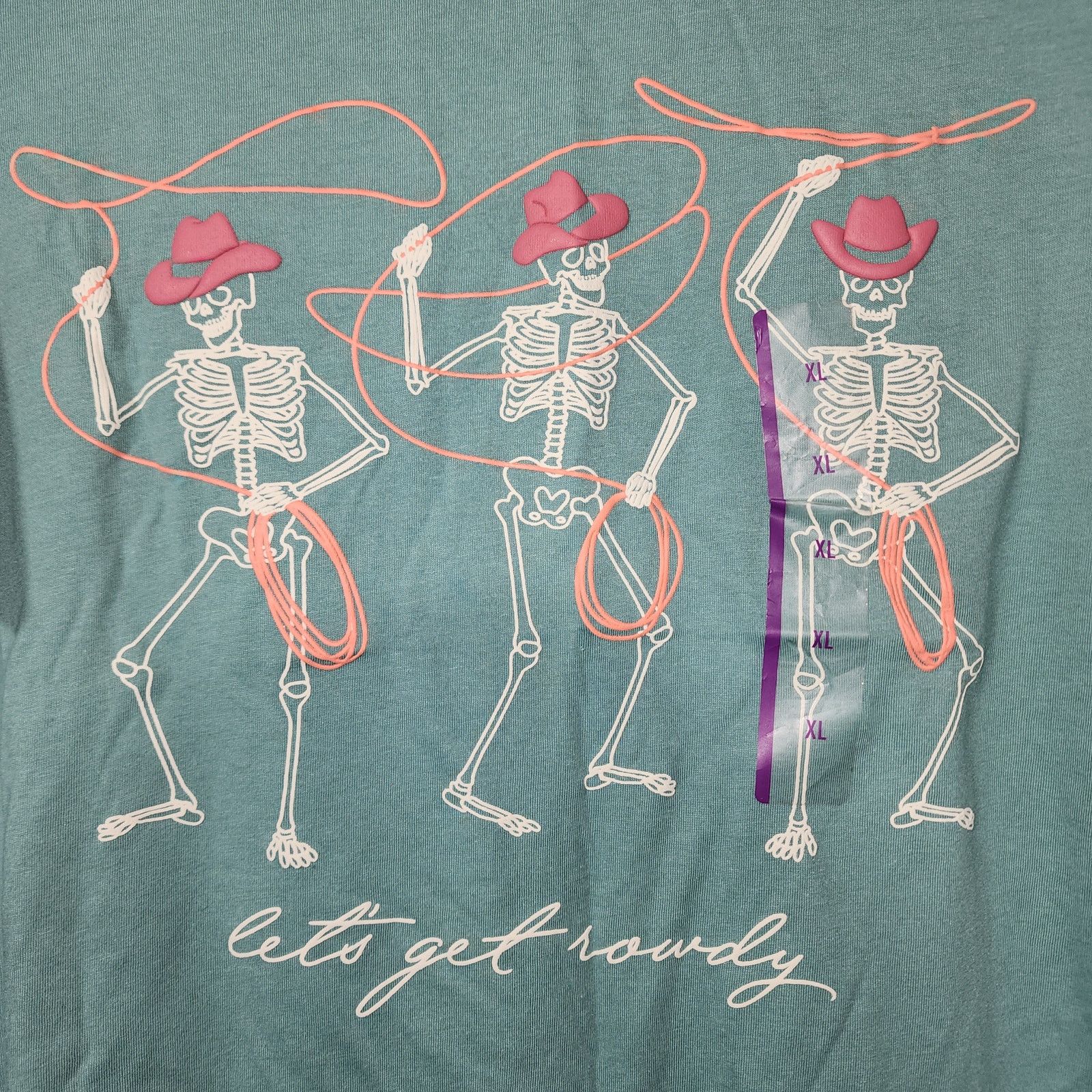 Other Skeleton cowboys ''Let's get rowdy'' women's XL by Zoe Liv Size XL / US 12-14 / IT 48-50 - 2 Thumbnail