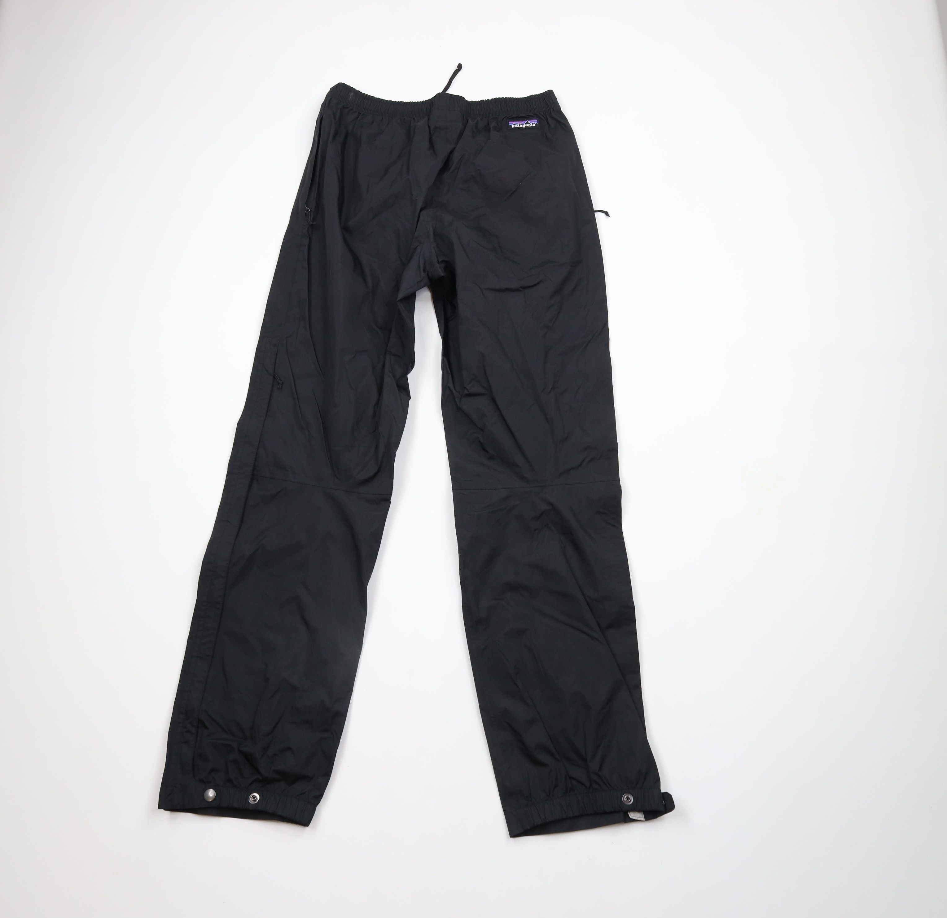 Patagonia × Vintage Patagonia H2No Torrentshell Waterproof Rain Pants Black Size 28" / US 6 / IT 42 - 9 Thumbnail