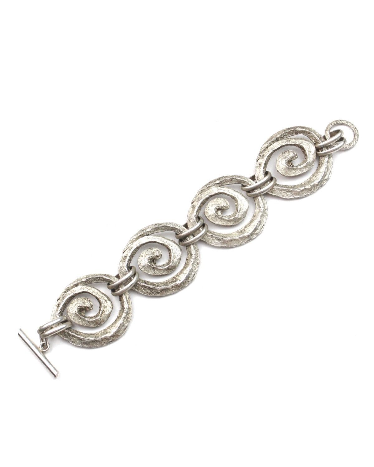 Vintage 1990S CAROLE SAINT GERMAIN PARIS SPIRAL TOGGLE BRACELET Size ONE SIZE - 2 Thumbnail
