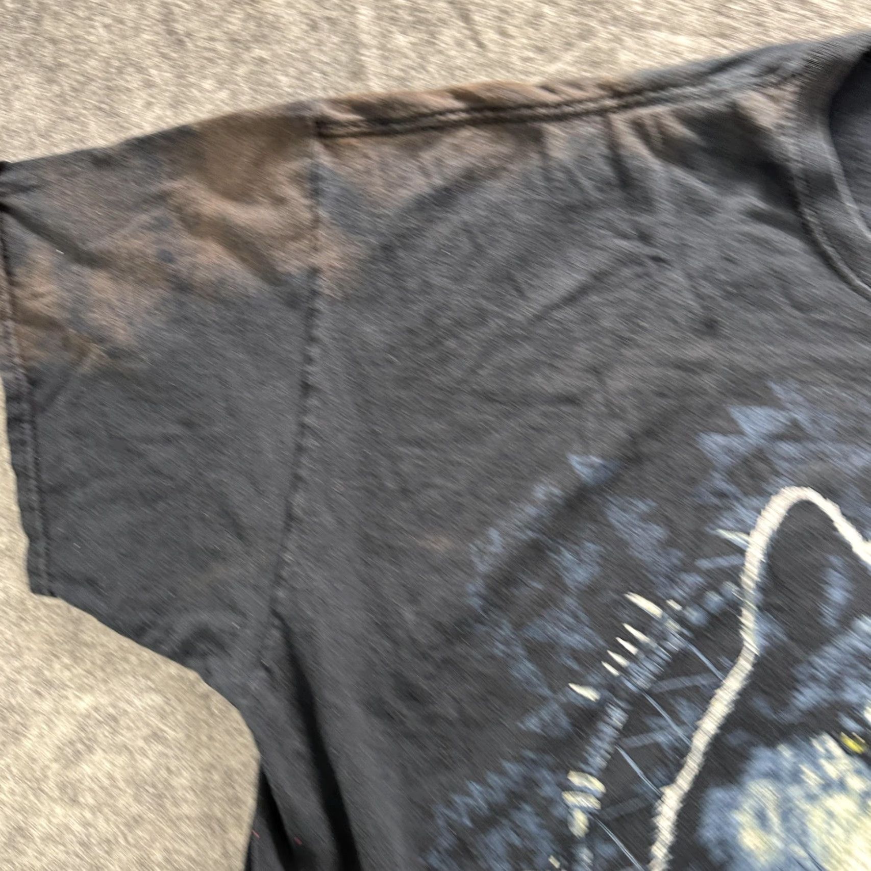 Fruit Of The Loom Fruit Of The Loom Wolf Graphic Shirt Mens 3XL Black Dreamcatcher Feathers y2k Size US XXL / EU 58 / 5 - 6 Thumbnail