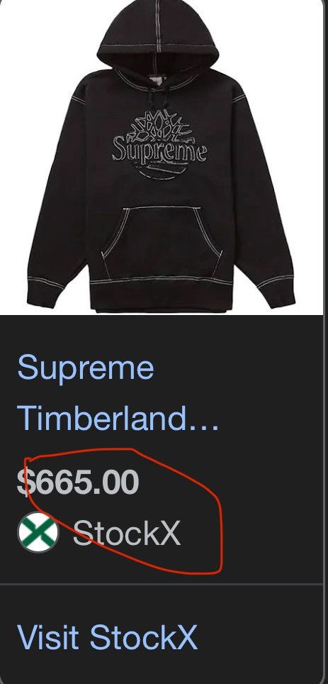 Supreme × Timberland Supreme x timberland logo hoodie Size US M / EU 48-50 / 2 - 8 Thumbnail