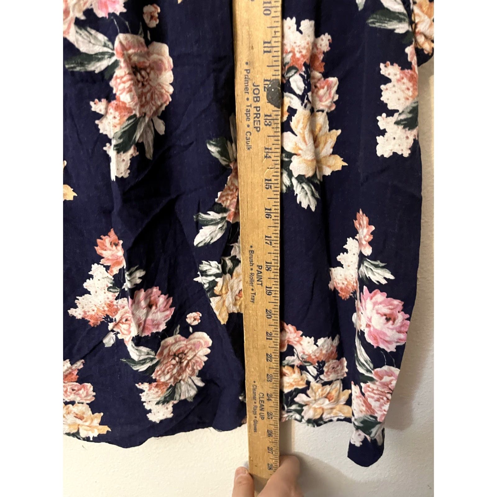 Buffalo David Bitton Buffalo David Bitton Women's Viscose Floral V Neck Blouse XL 5B294 Blue Fashion Basic Casual Blouse Womens Size XL / US 12-14 / IT 48-50 - 4 Thumbnail