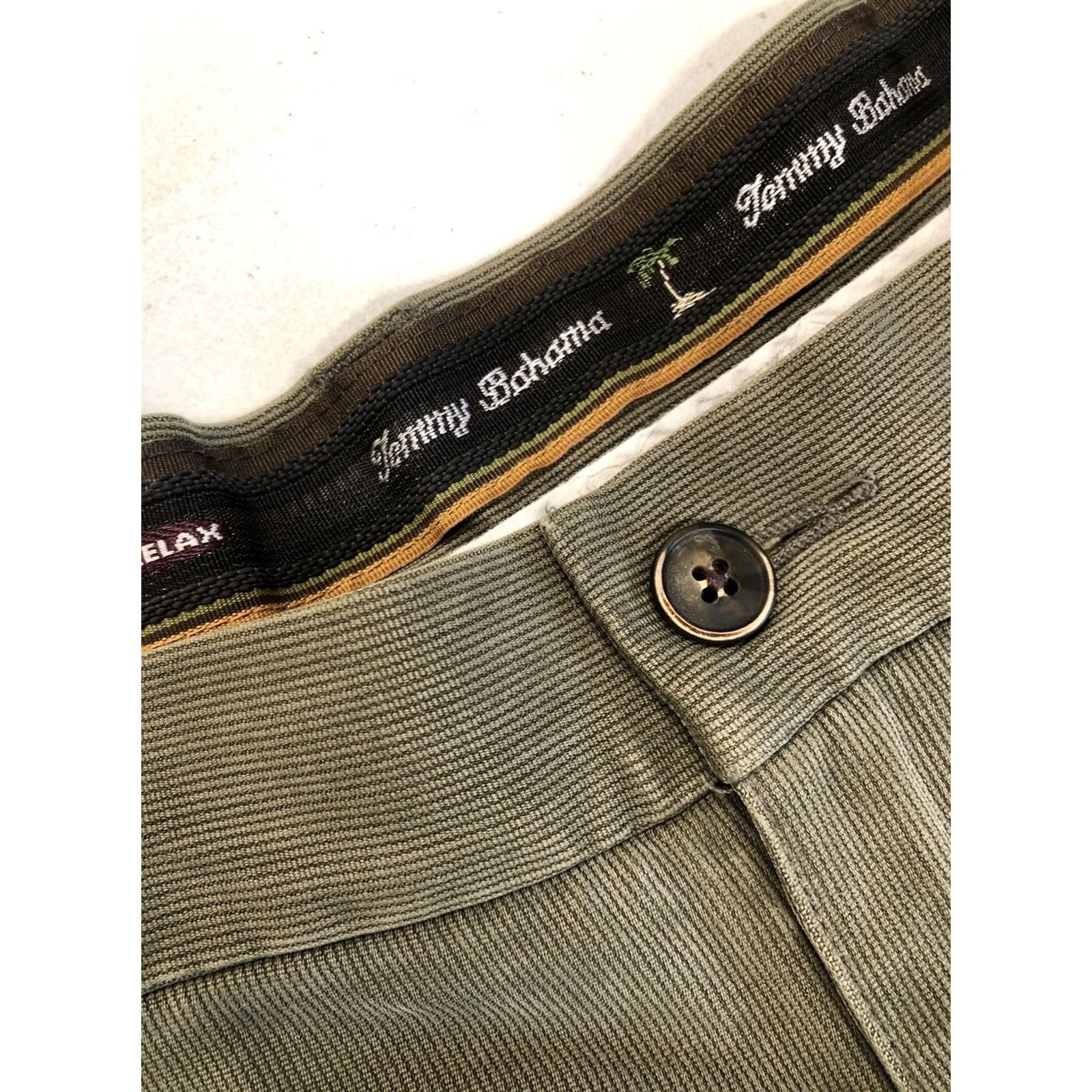 Tommy Bahama Tommy Bahama Shorts Mens 36 Relax Green Pleated Silk Casual Beach Chino Size US 36 / EU 52 - 3 Thumbnail