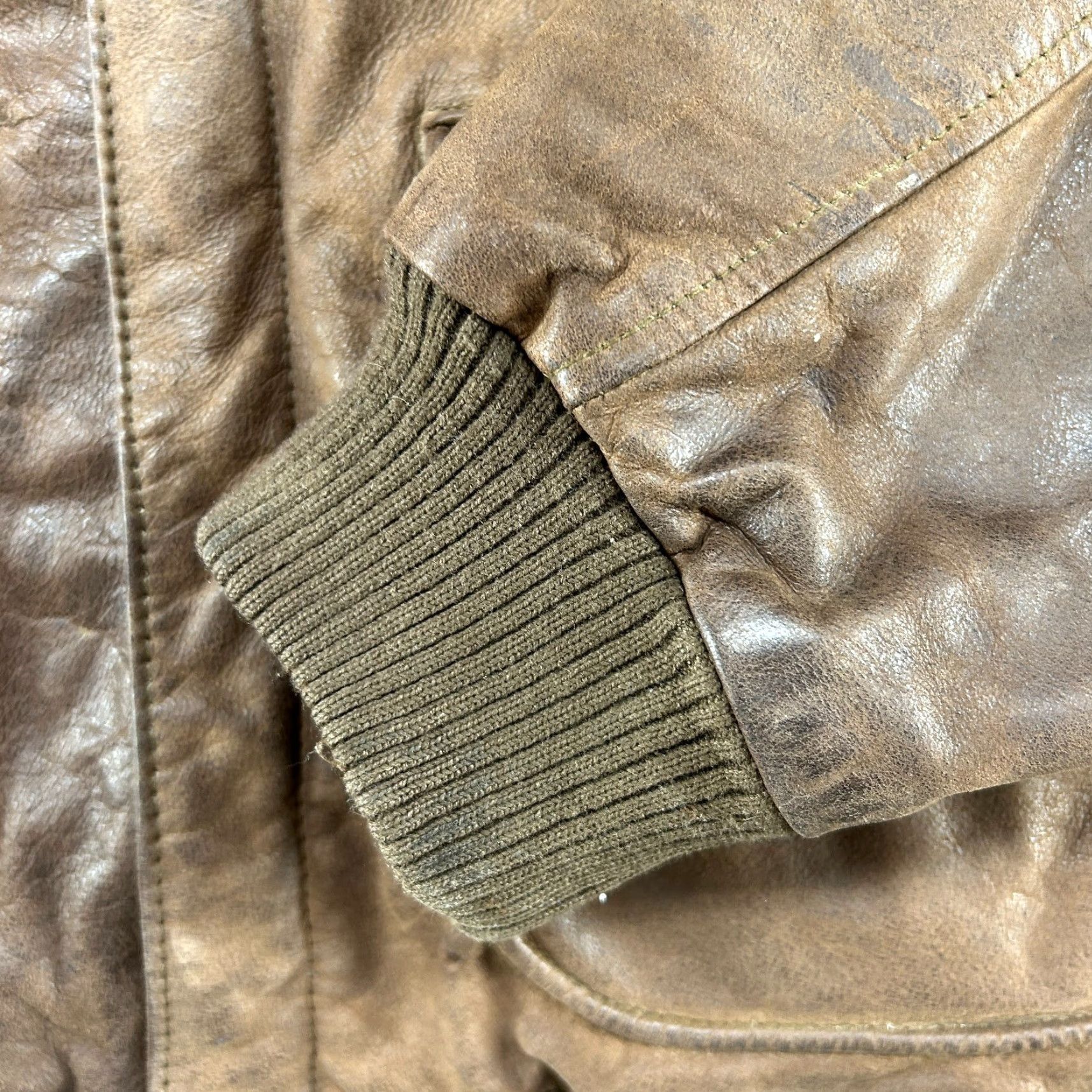 Vintage VINTAGE Adventure Bound Jacket Mens M Brown Leather Thinsulate Flight A2 90s Accessories Pockets Skiing Bomber Zip Brown Leather 90s Mens Size US M / EU 48-50 / 2 - 6 Thumbnail