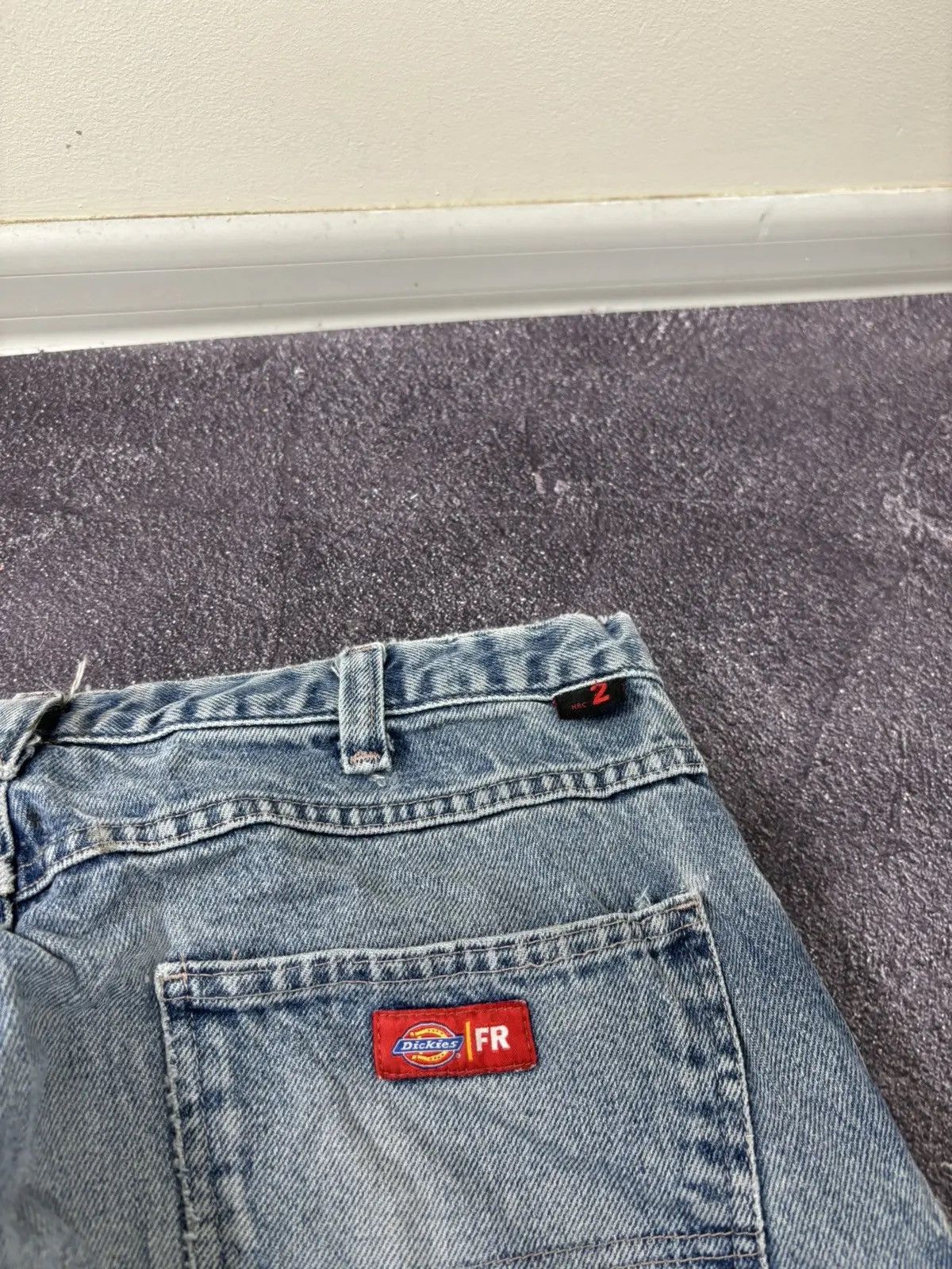 Dickies × Vintage Vintage 90s Dickies Flame Resistant USA Denim Baggy Jeans Size US 36 / EU 52 - 6 Thumbnail