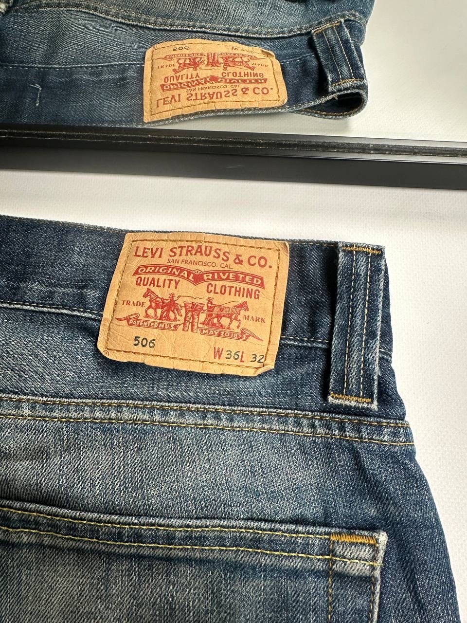 Levi's 90s Vintage 506 Levis Wide USA Super baggy Jean Size US 36 / EU 52 - 5 Thumbnail