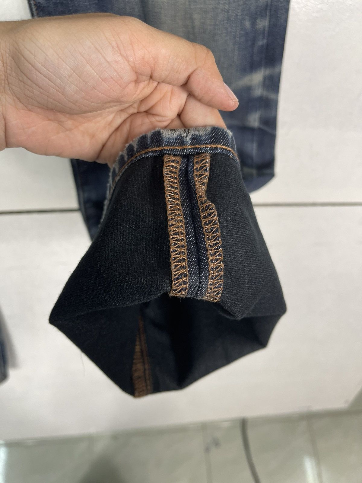 Japanese Brand UNIQLO UJ FLARE JEANS Size US 34 / EU 50 - 11 Thumbnail