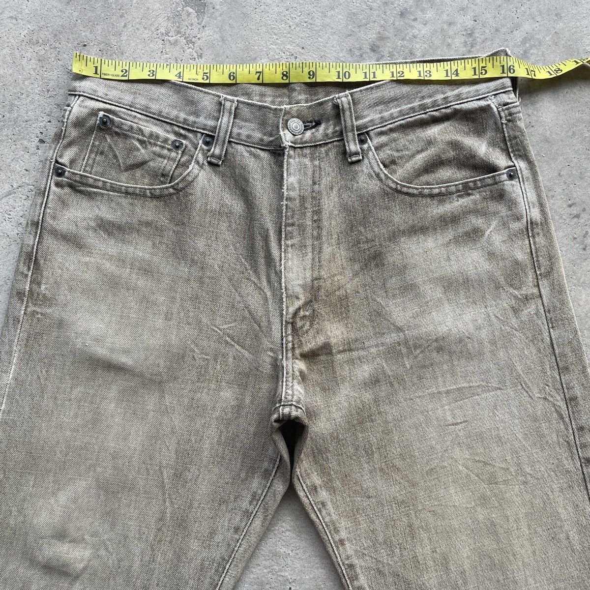 Japanese Brand Vintage Japan Distressed Eagle Logo Faded Jeans Denim Pants Size US 32 / EU 48 - 6 Thumbnail