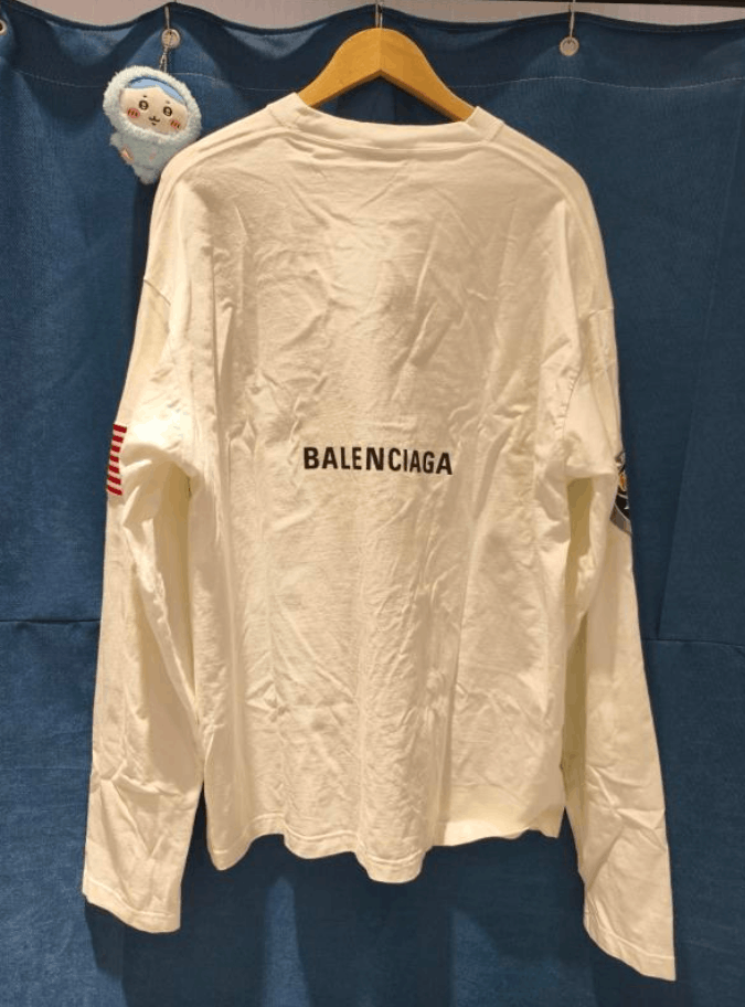 Balenciaga Balenciaga Oversized Long-Sleeve T-Shirt Size US M / EU 48-50 / 2 - 2 Thumbnail