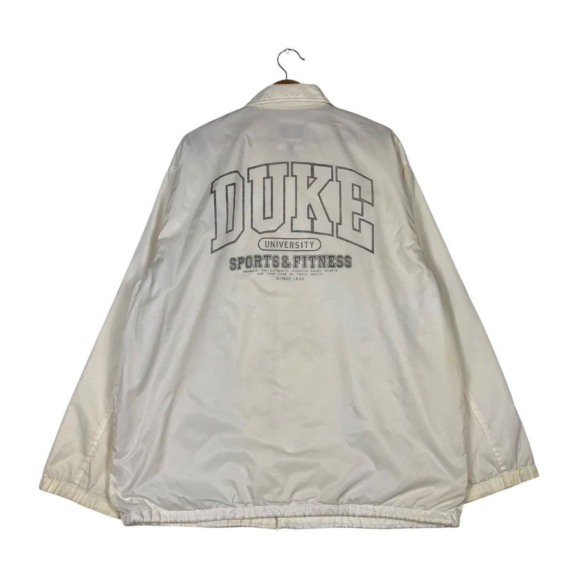 Vintage DUKE UNIVERSITY Sport & Fitness Coach Jacket #1322-C60 Size US XL / EU 56 / 4 - 1 Thumbnail