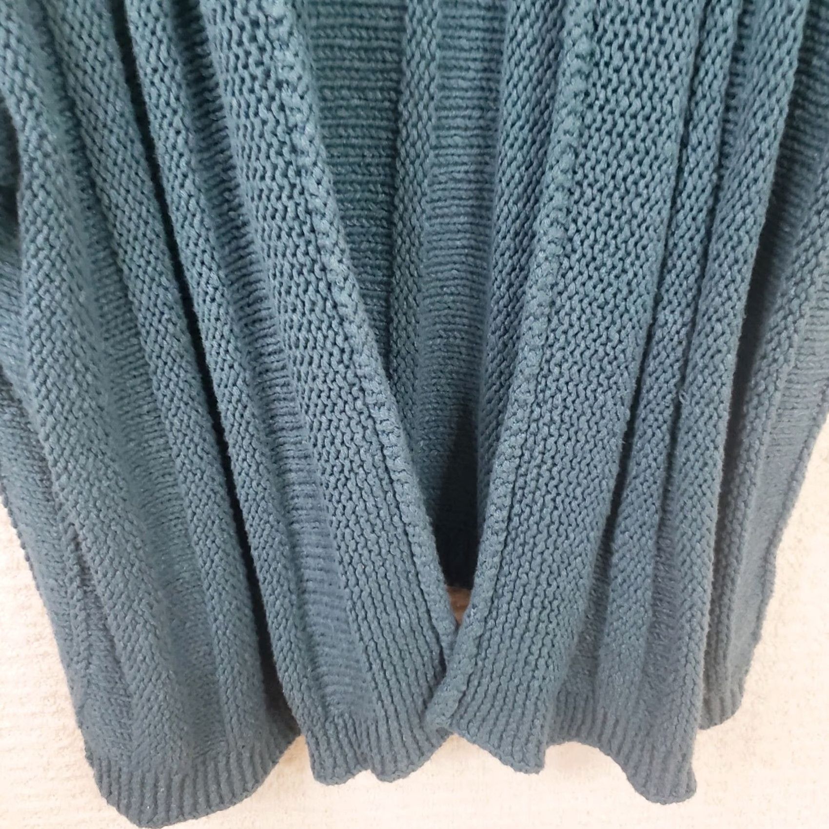J. Jill J. Jill Cardigan Sweat er Open Front No Buttons XL Women Green Casual Business Party/Cocktail Knit Chunky-W vs? Size XL / US 12-14 / IT 48-50 - 5 Thumbnail