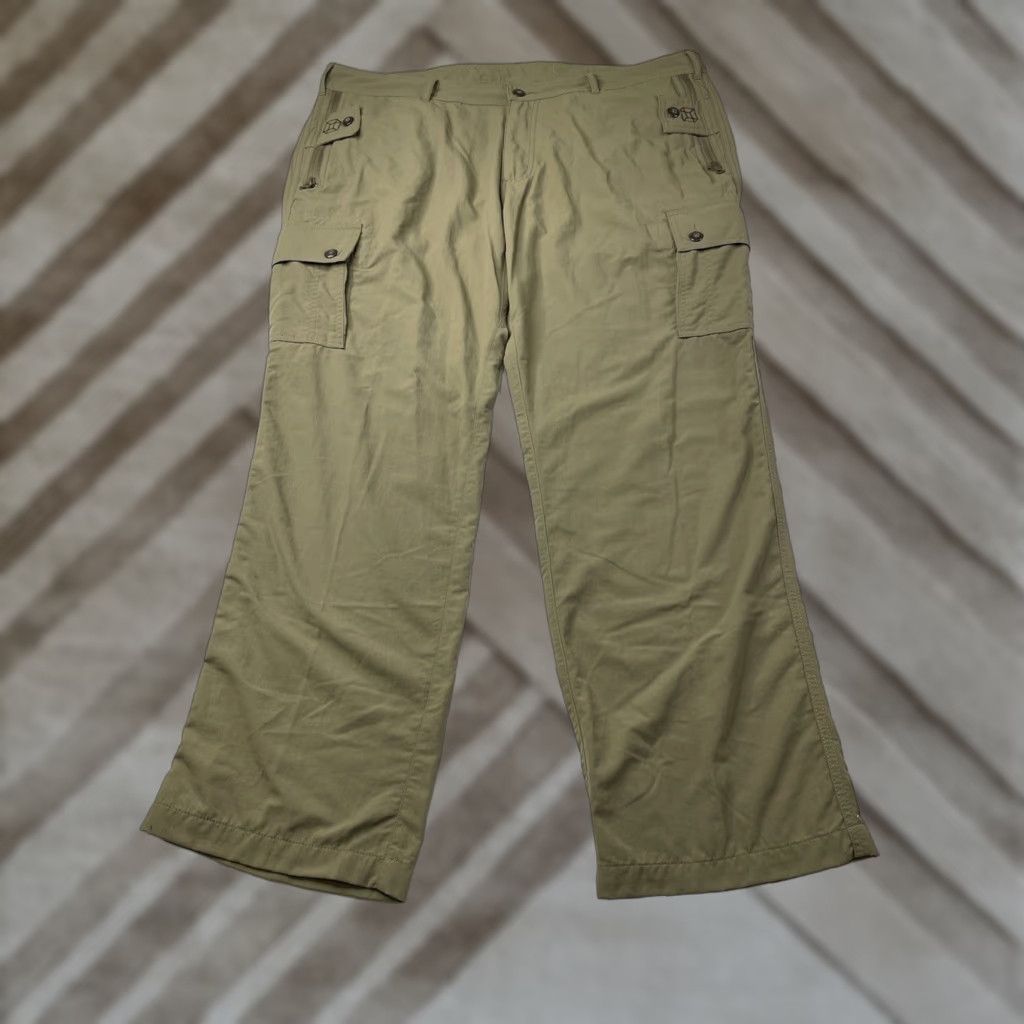 Vintage Clothing Arts P^cubed Cargo Pants Mens 40x30 Olive Green Pockets Zipper Navy? Size US 40 / EU 56 - 1 Thumbnail