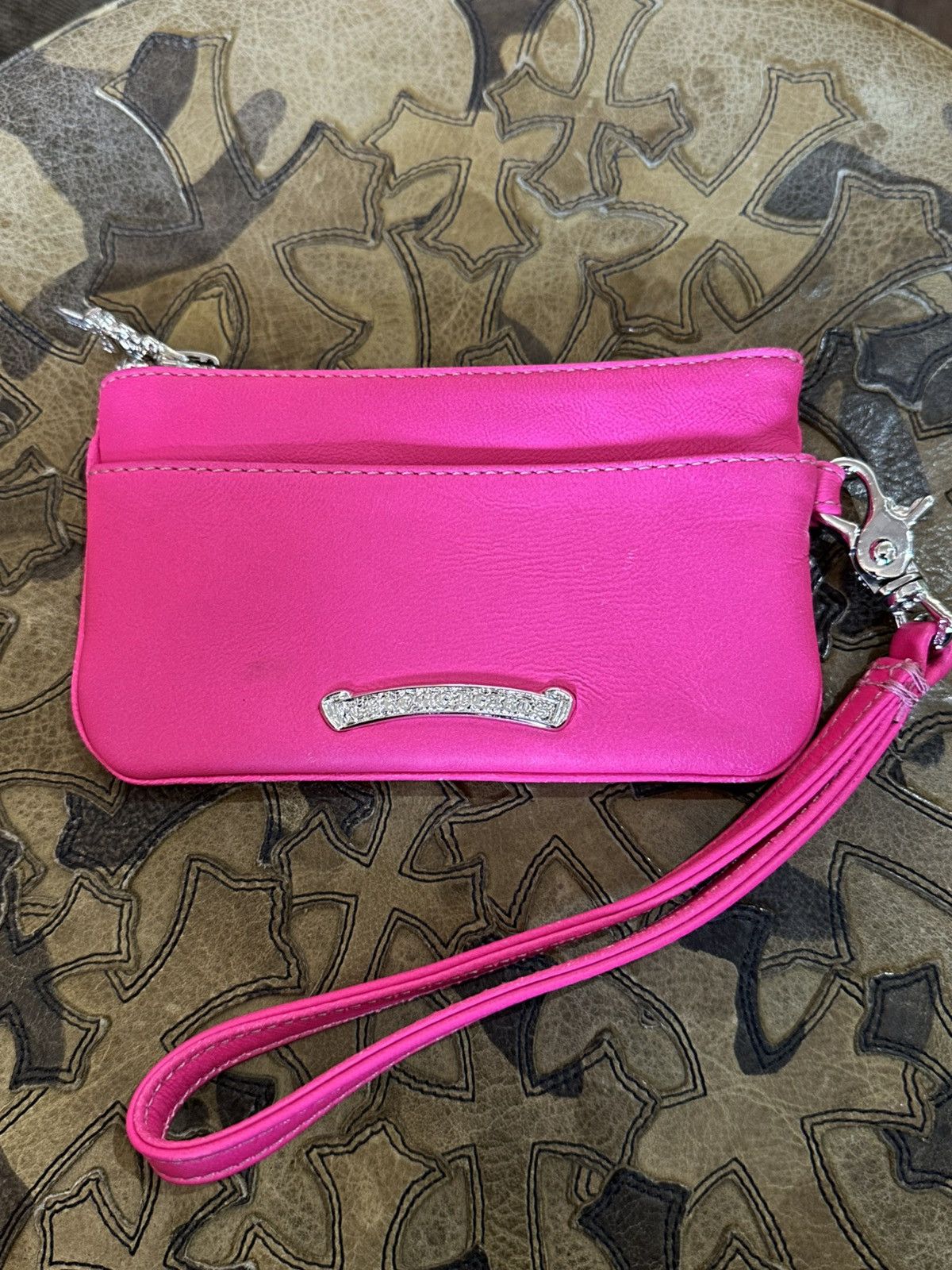 Chrome Hearts CHROME HEARTS PINK SINGLE PATCH WALLET Size ONE SIZE - 4 Thumbnail