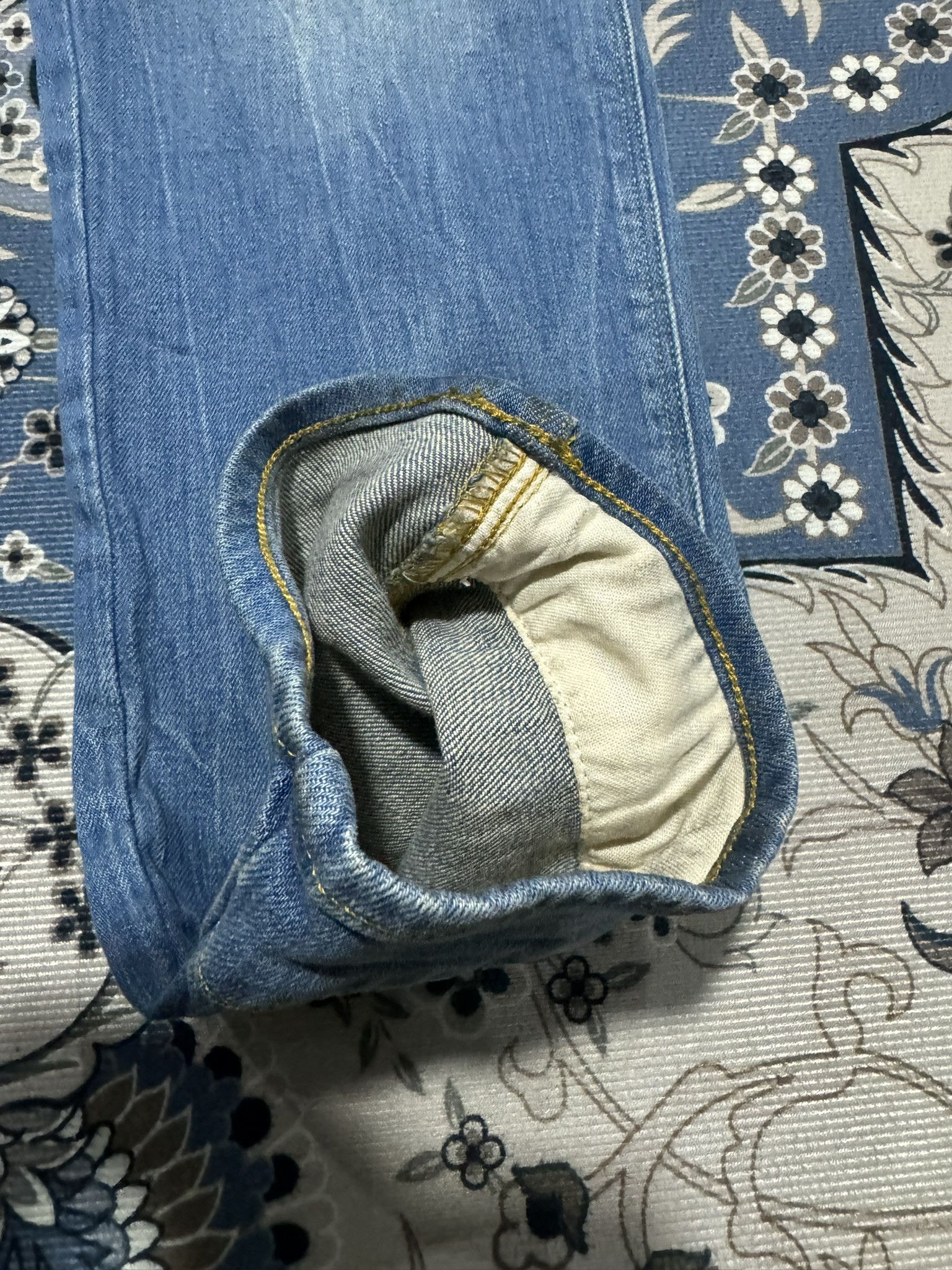 20471120 × Beauty Beast × G-Star Y2K G Star Raw Bikers Pants Balmain Style Jeans Size US 32 / EU 48 - 5 Thumbnail