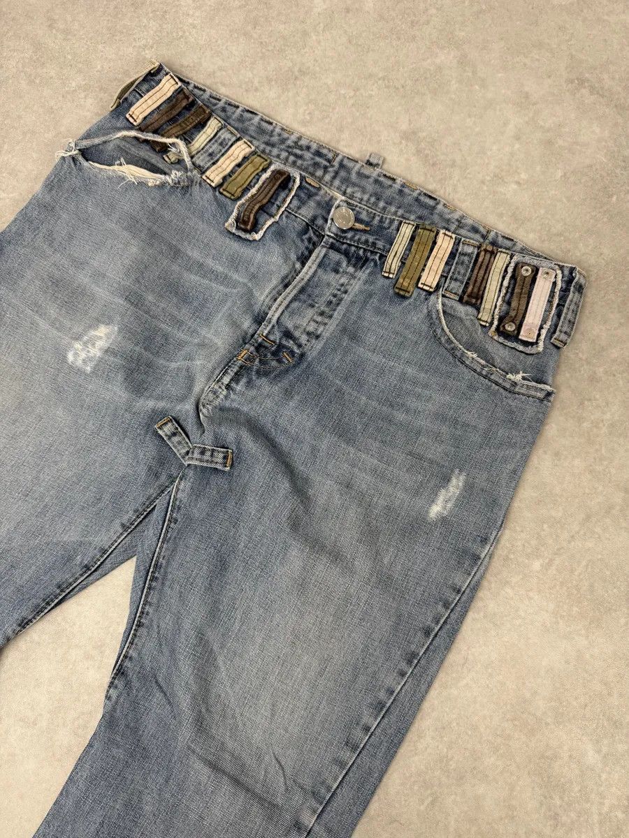 Dsquared2 SS2005 Dsquared2 Multi Belt Loops Blue Slim Denim Jeans Size US 36 / EU 52 - 14 Thumbnail