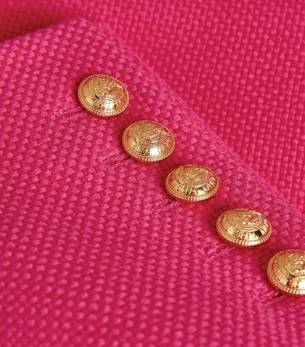 Balmain o1w1db10624 Blazer in Magenta Size XS / US 0-2 / IT 36-38 - 4 Thumbnail
