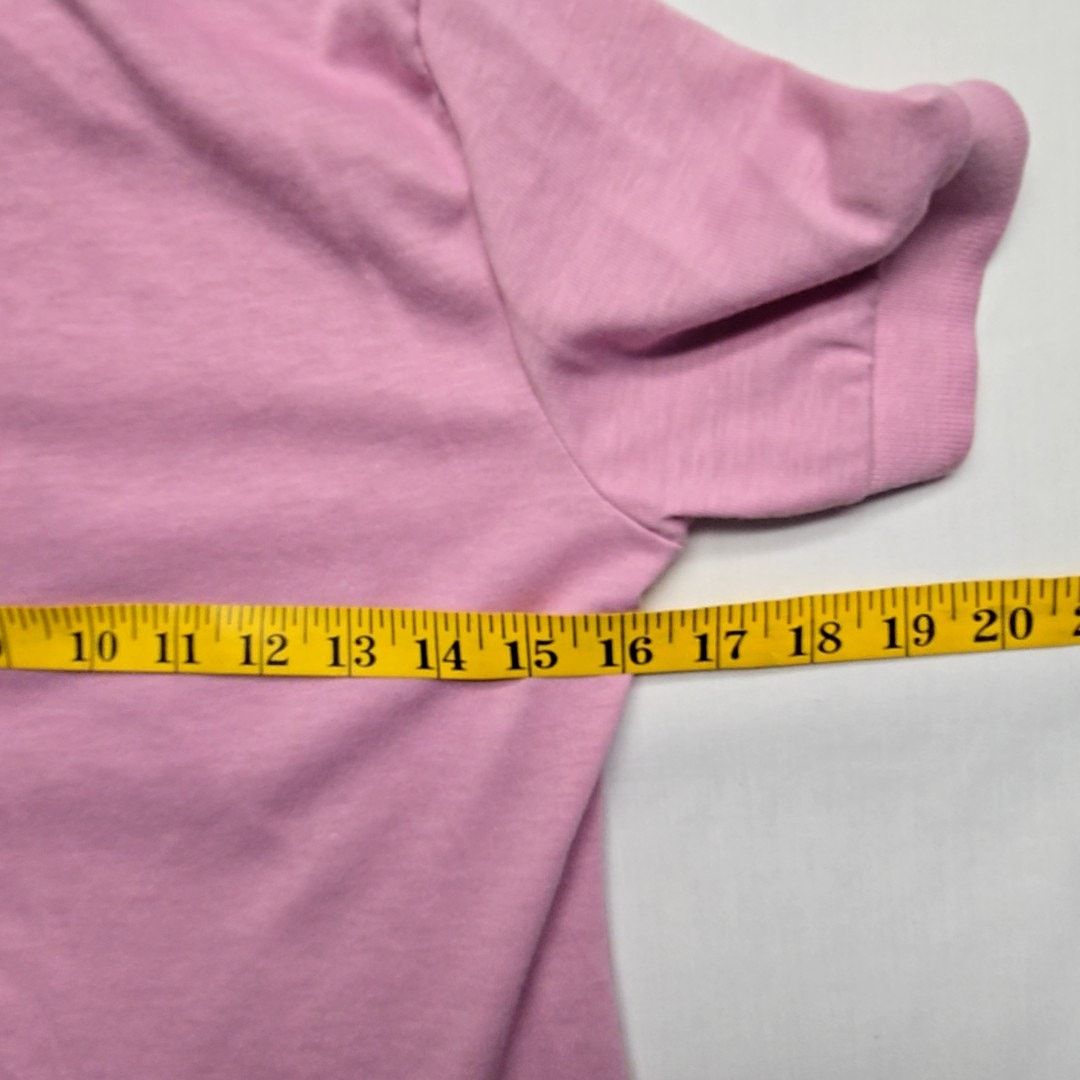 Hanes Vintage Polo Hanes Pink Short Sleeve Women Small Shirt 90s Size S / US 4 / IT 40 - 8 Thumbnail