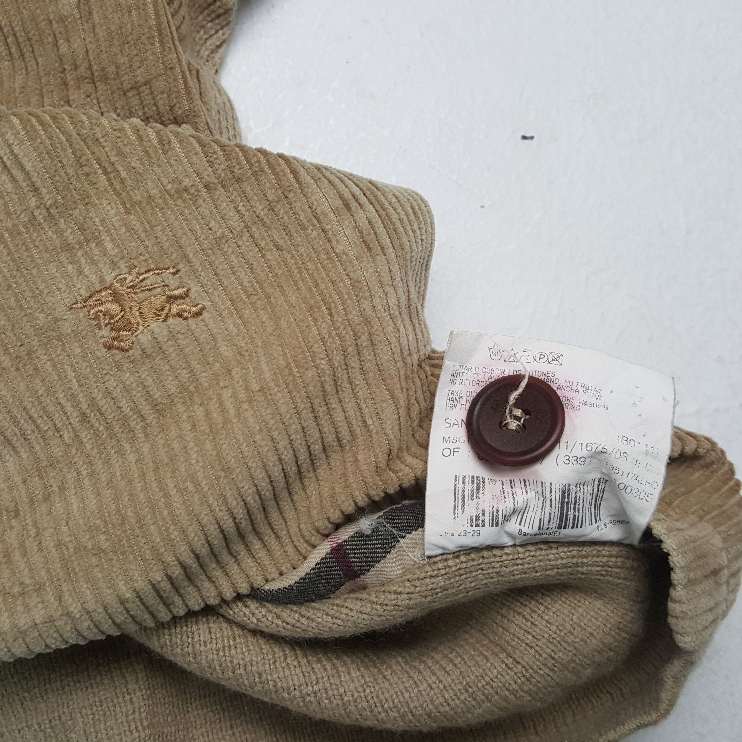 Burberry × Vintage Vintage BURBERRY LONDON Fashion Brand Velvet Jacket Size US XL / EU 56 / 4 - 8 Thumbnail