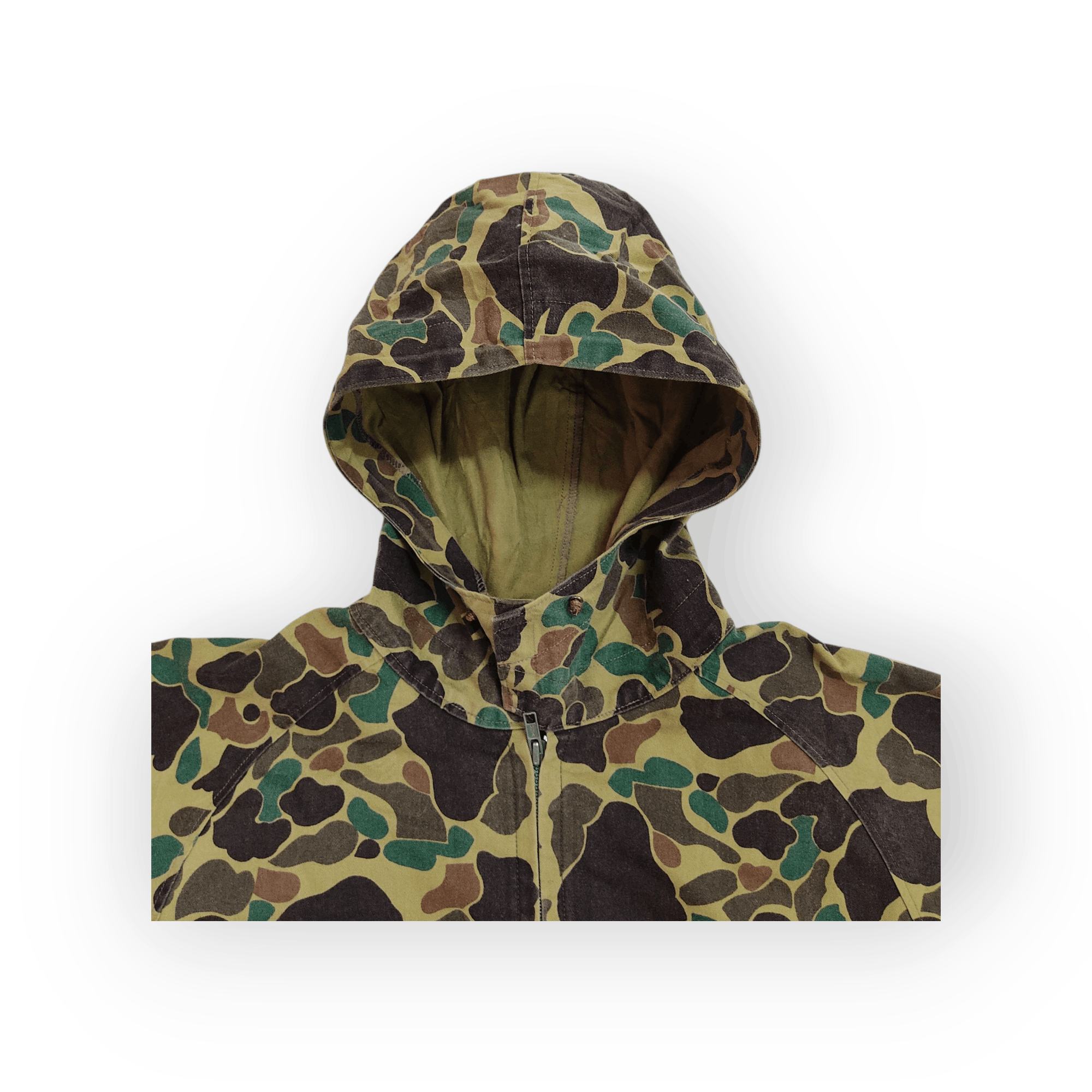 Japanese Brand Vintage Japanese Camo Hunting Hooded Jacket Size US M / EU 48-50 / 2 - 6 Thumbnail