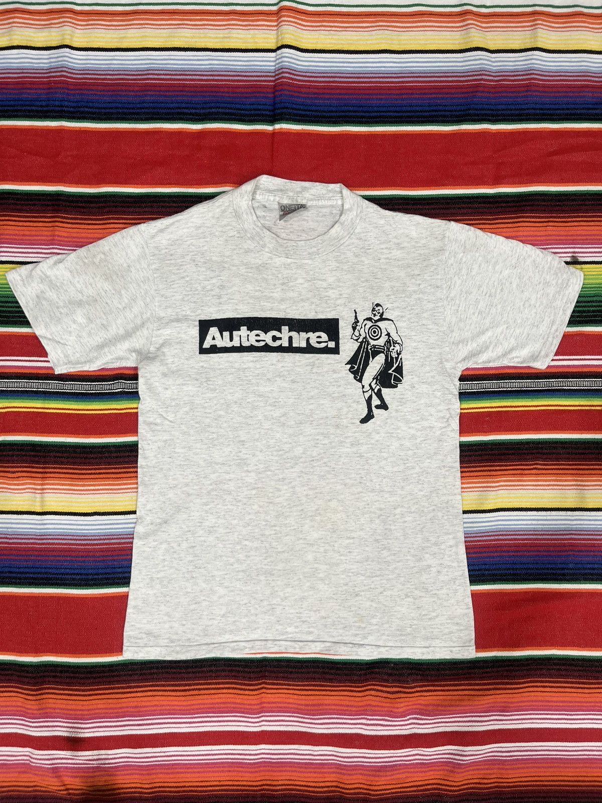 Vintage Early 90s AUTECHRE T-SHIRT Size US S / EU 44-46 / 1 - 1 Thumbnail