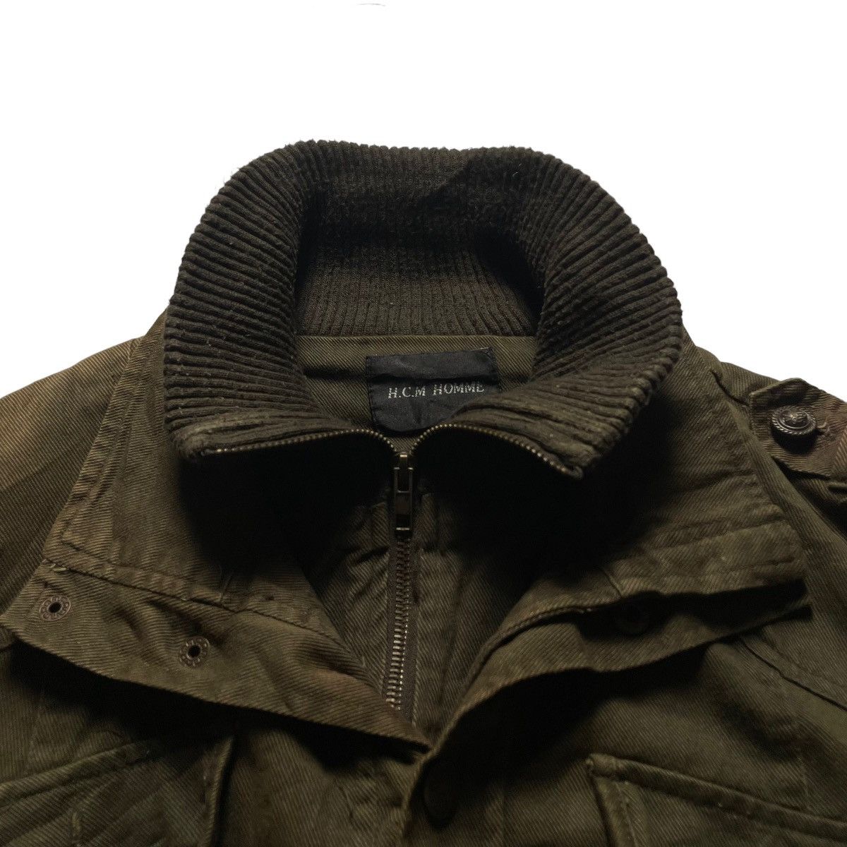 If Six Was Nine × Japanese Brand × Le Grande Bleu (L.G.B.) 🇯🇵 VINTAGE 1998 H.C.M HOMME BONDAGE PARKA JACKET Size US M / EU 48-50 / 2 - 5 Thumbnail