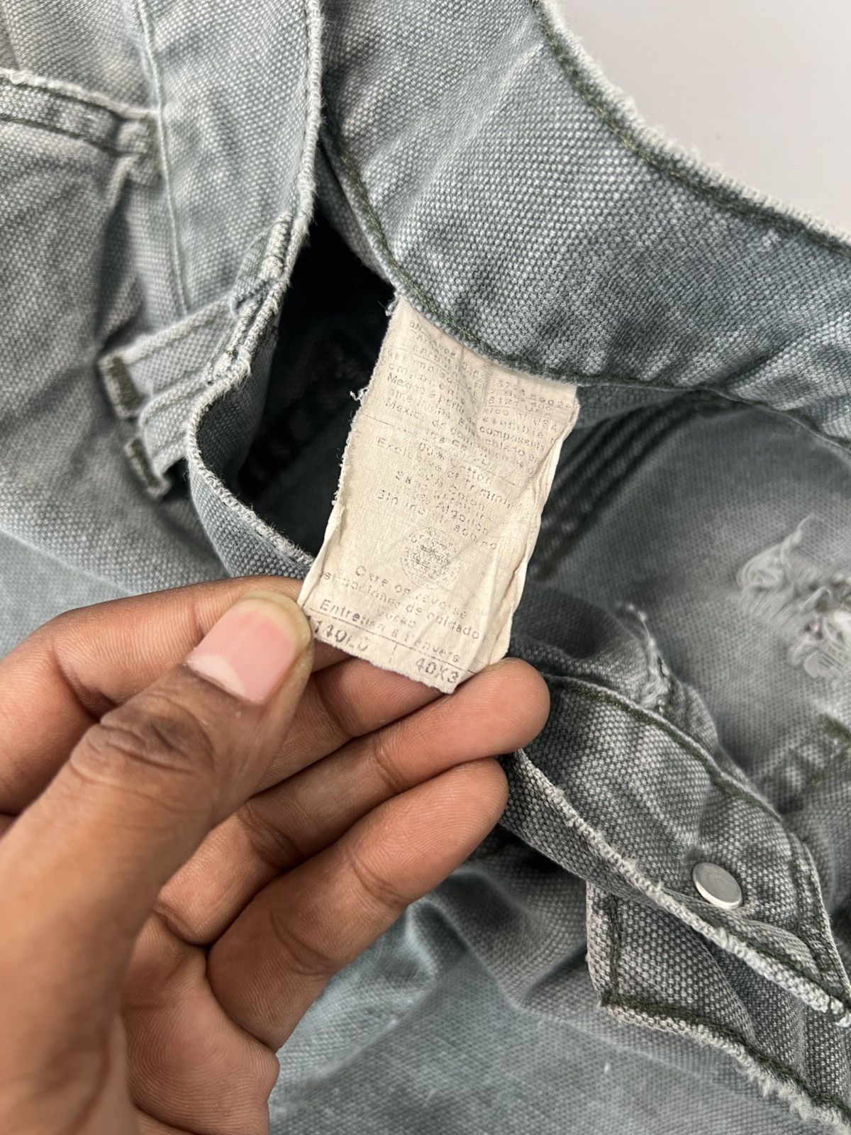 Carhartt Vintage carhartt B1140 damaged cargodenim Size US 38 / EU 54 - 7 Thumbnail