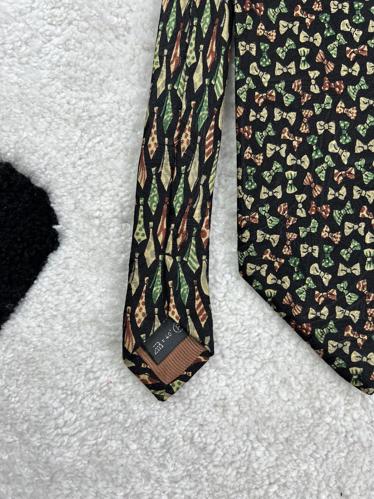 Ermenegildo Zegna Vintage Ermenegildo Zegna Silk Geometric Luxury Tie Size ONE SIZE - 6 Thumbnail