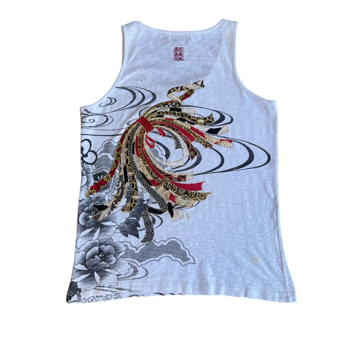Japanese Brand × Vintage Karakuri Sukajan Vintage Tank Top Size M to L Size US M / EU 48-50 / 2 - 1 Thumbnail