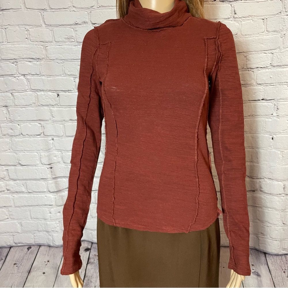 Free People New Free People Everyday Layering Garnet Grotto Top Turtlen Size XS / US 0-2 / IT 36-38 - 9 Thumbnail