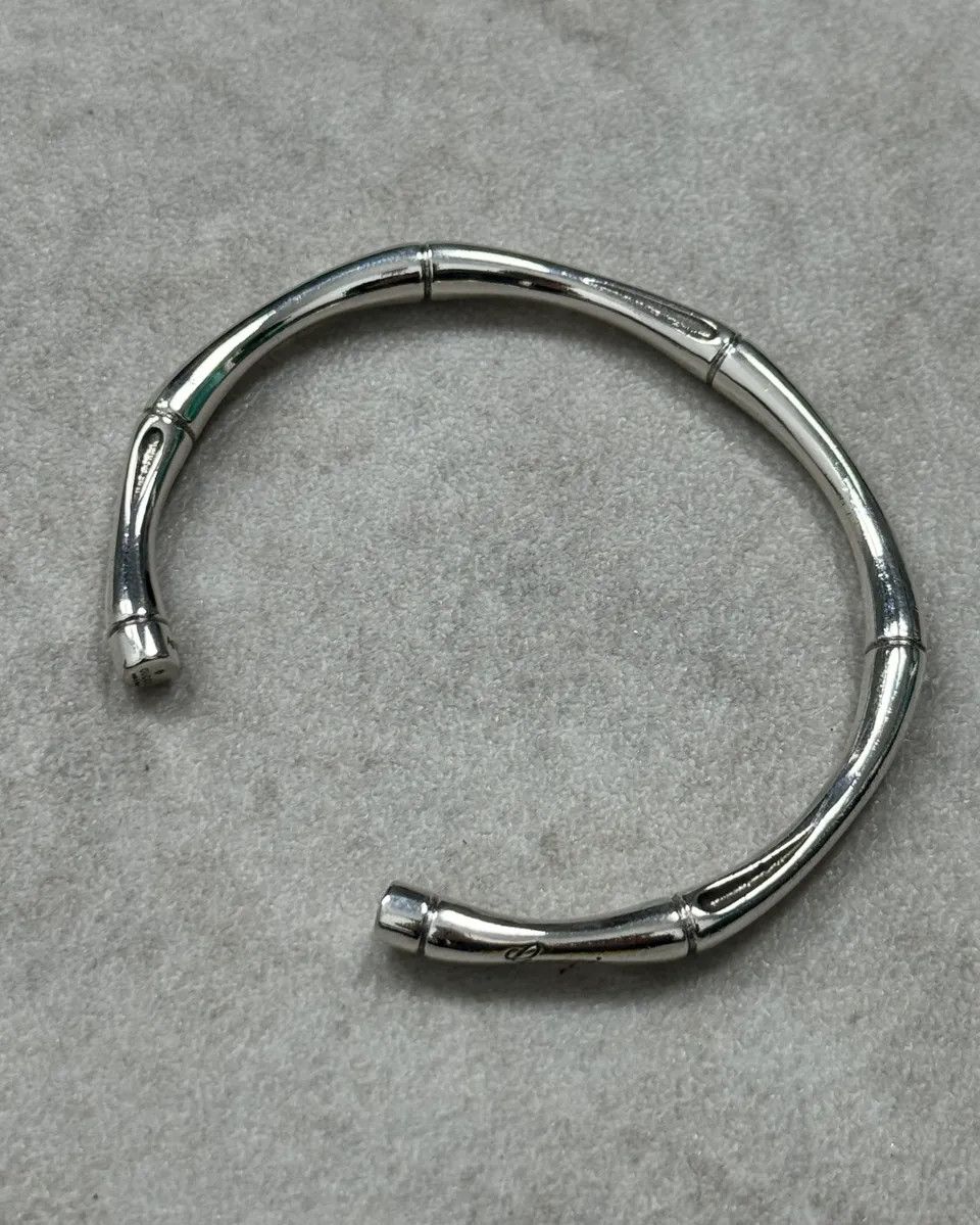 Gucci Gucci Silver Metal Bamboo Bracelet Size ONE SIZE - 7 Thumbnail