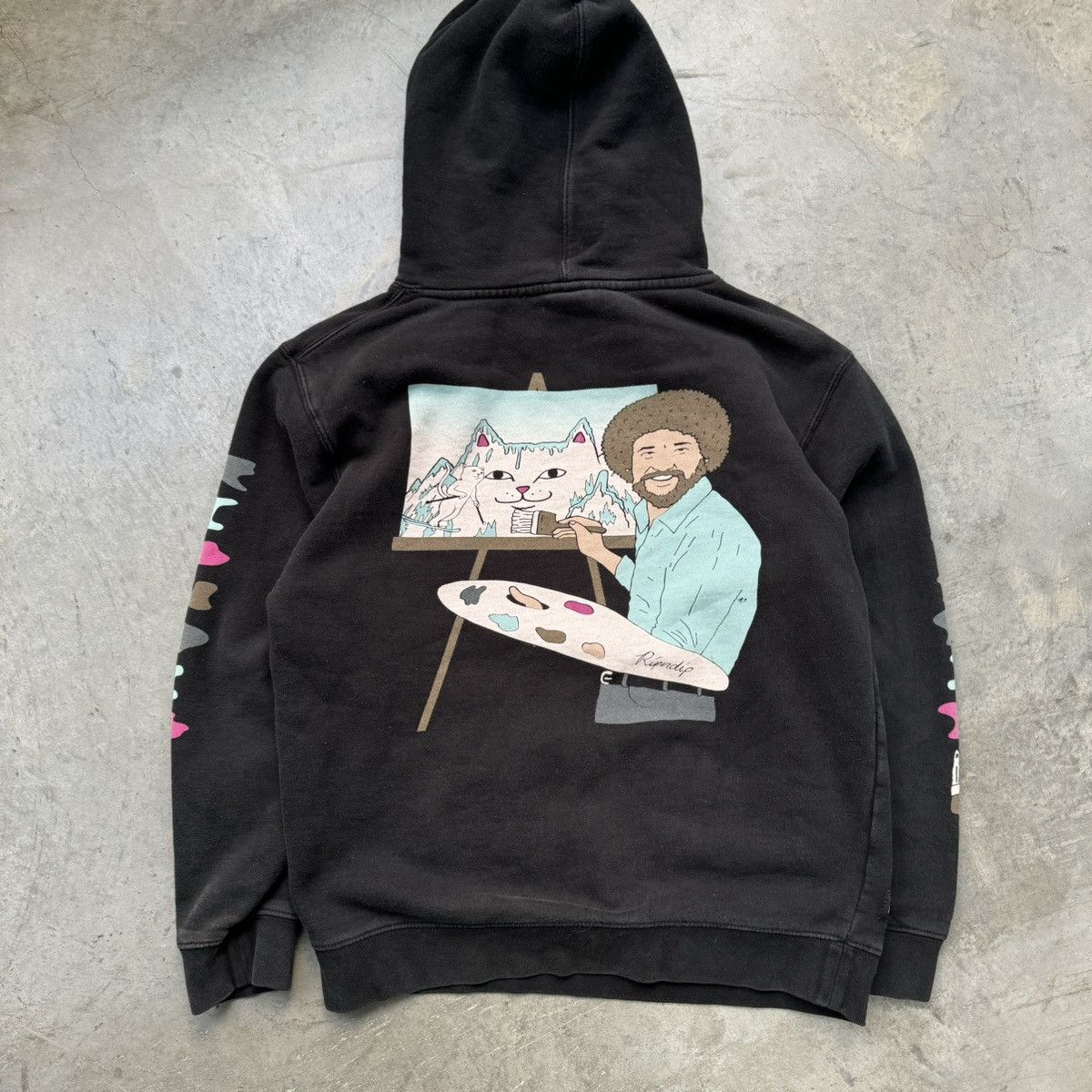 Bob ross cheap hoodie ripndip