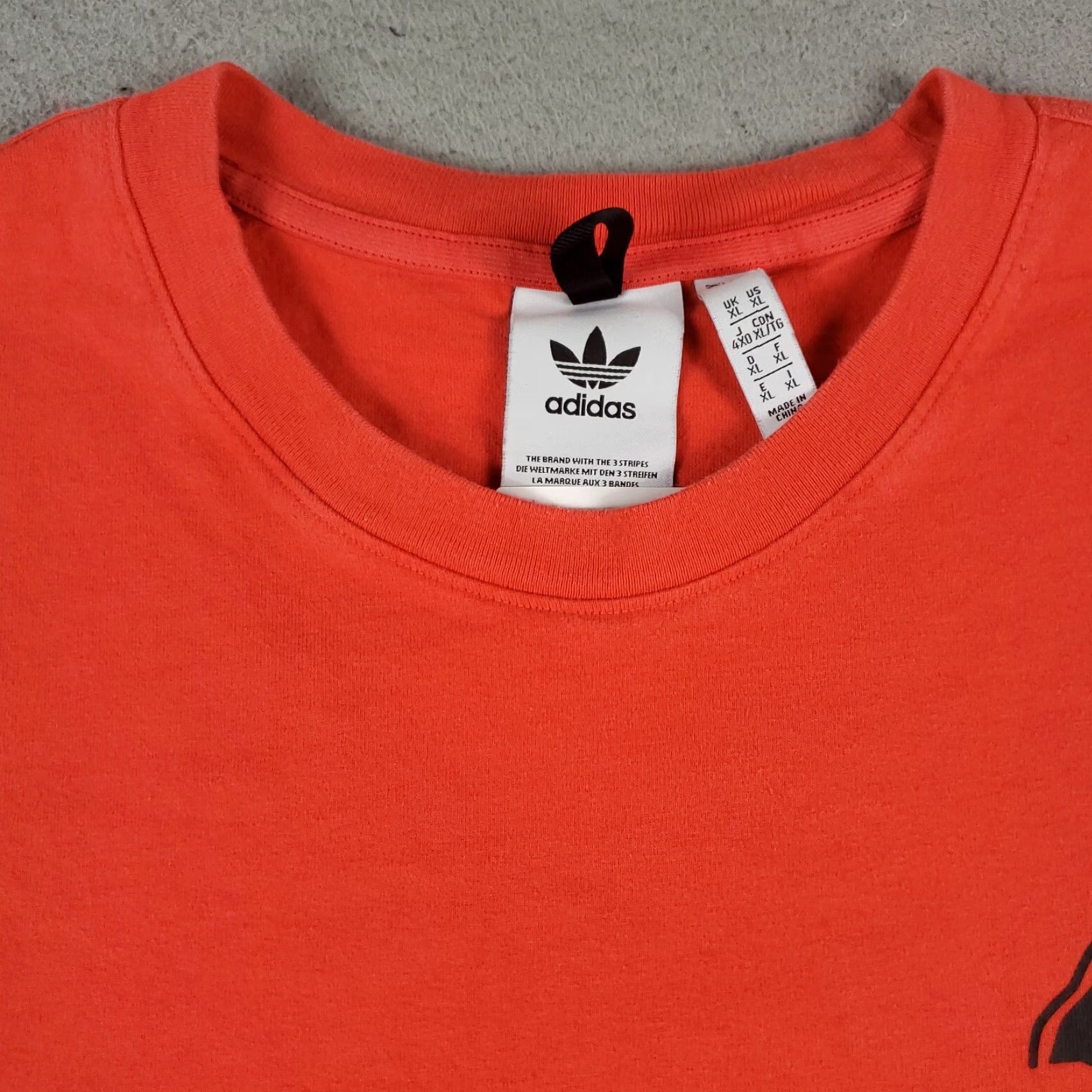 Adidas Adidas T Shirt Mens XL Orange Logo Short Sleeve Crew Neck Cotton Blend Casual Sports Classic Unisex Adults Mens XL Orange Logo Tee Size US XL / EU 56 / 4 - 3 Thumbnail