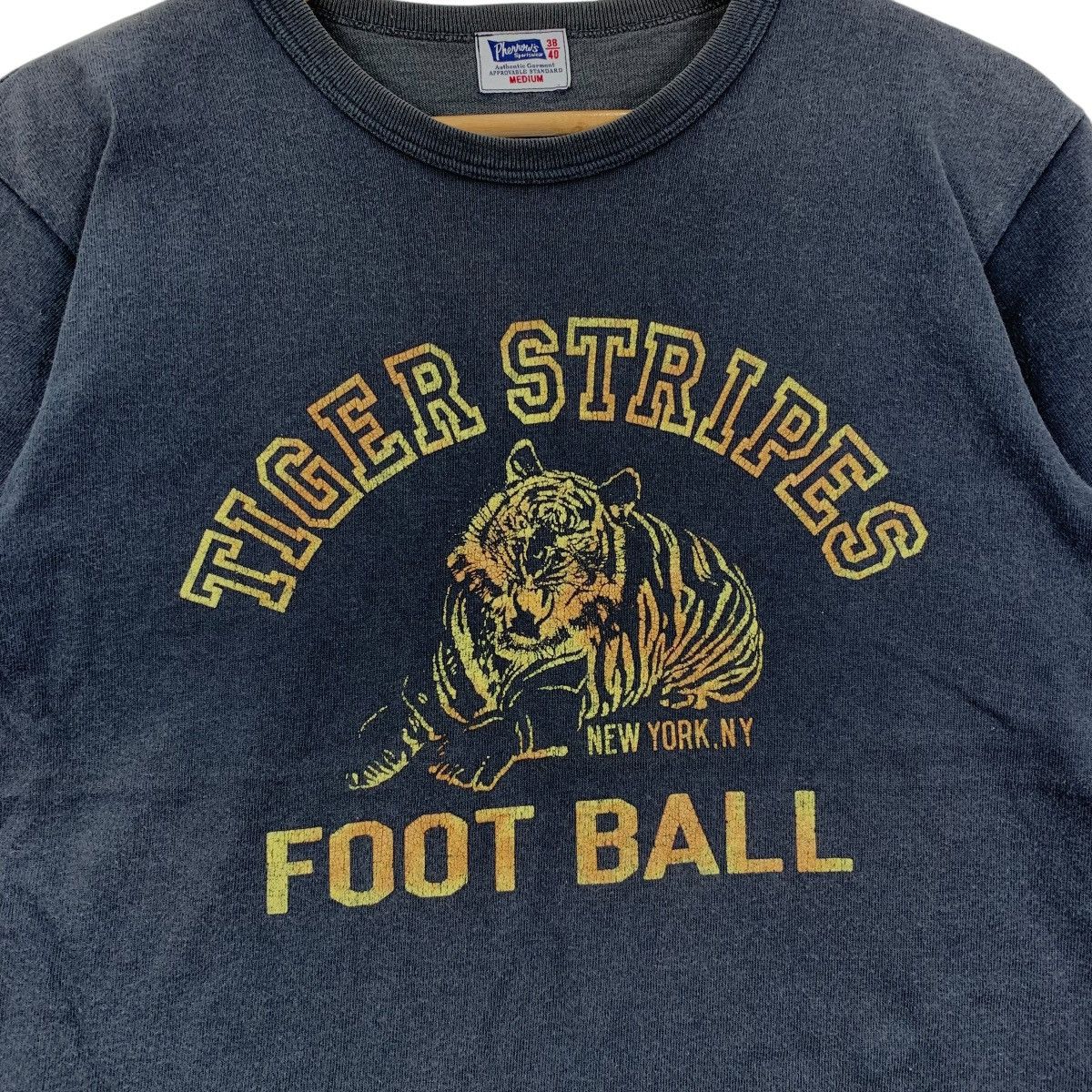 Japanese Brand × Pherrow's × Vintage Vintage PHERROW Japanese Brand Tiger Stripes Footbal T-Shirt Size US M / EU 48-50 / 2 - 3 Thumbnail
