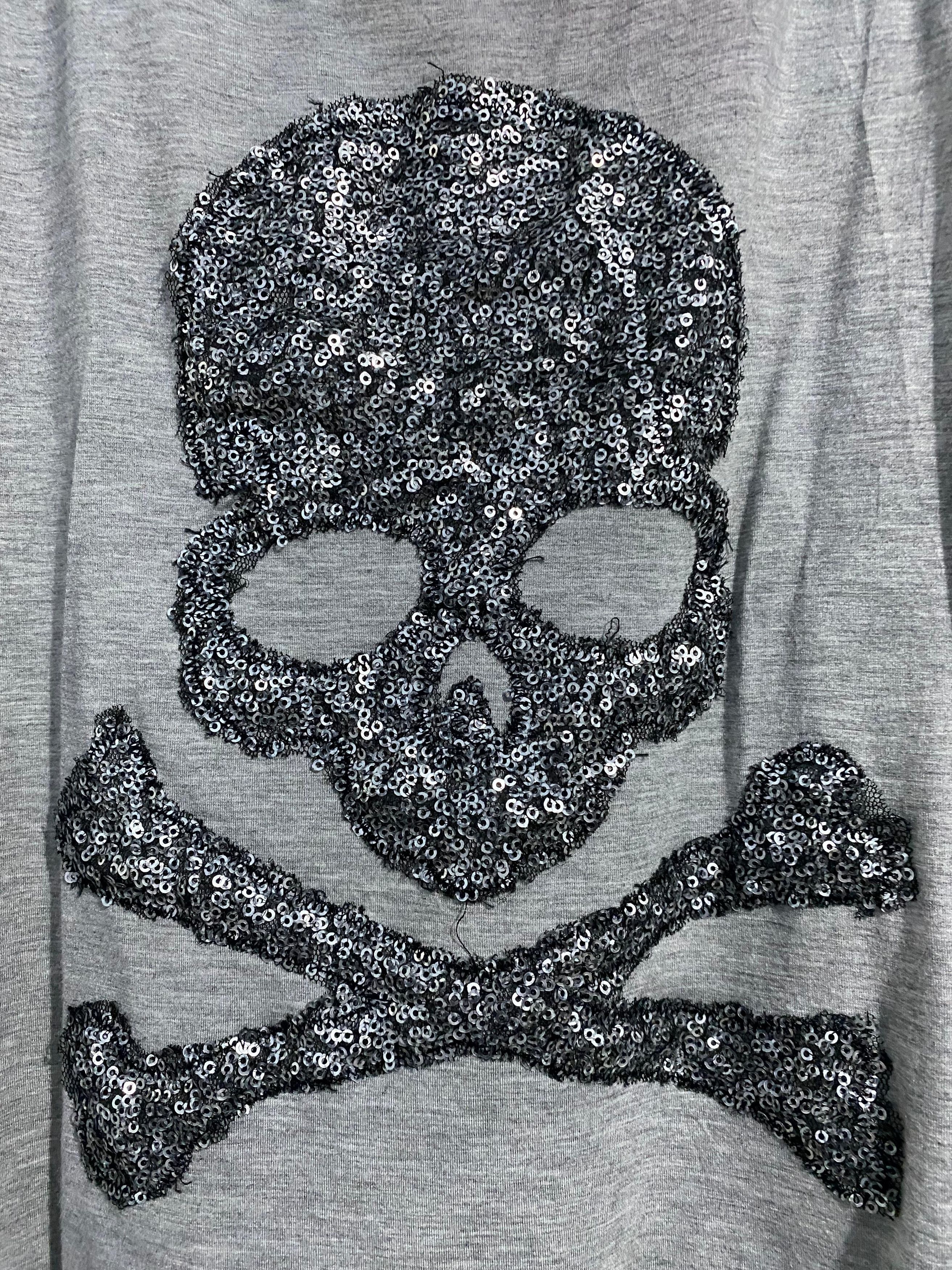 Japanese Brand Japanese Velvet 70' Skull Swarovski tank-top Size US M / EU 48-50 / 2 - 2 Thumbnail