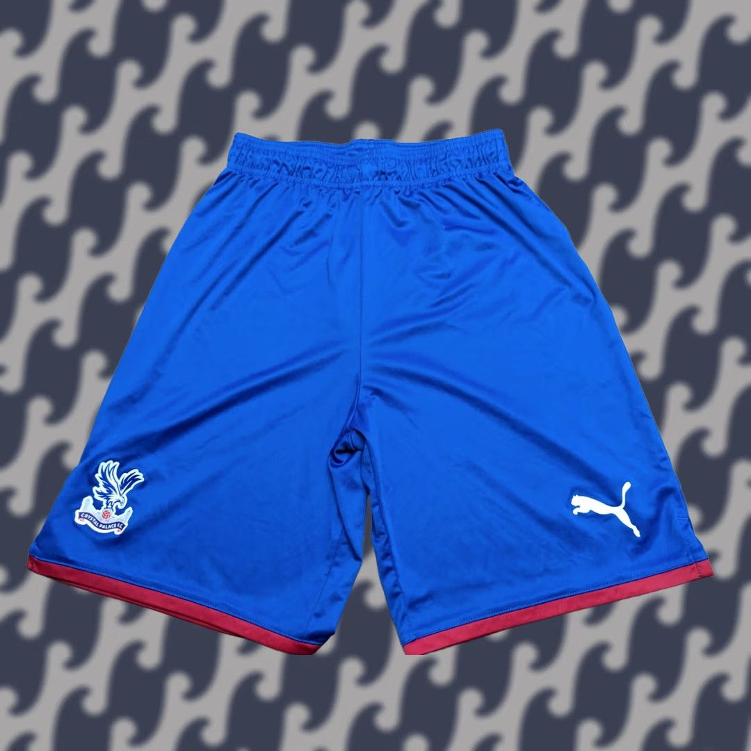 Puma PUMA Crystal Palace Football Shorts Mens S Blue 2019 Training Drawstring Athletic Quick Dry/Nylon Polyester - Vintage Size US 29 - 1 Thumbnail