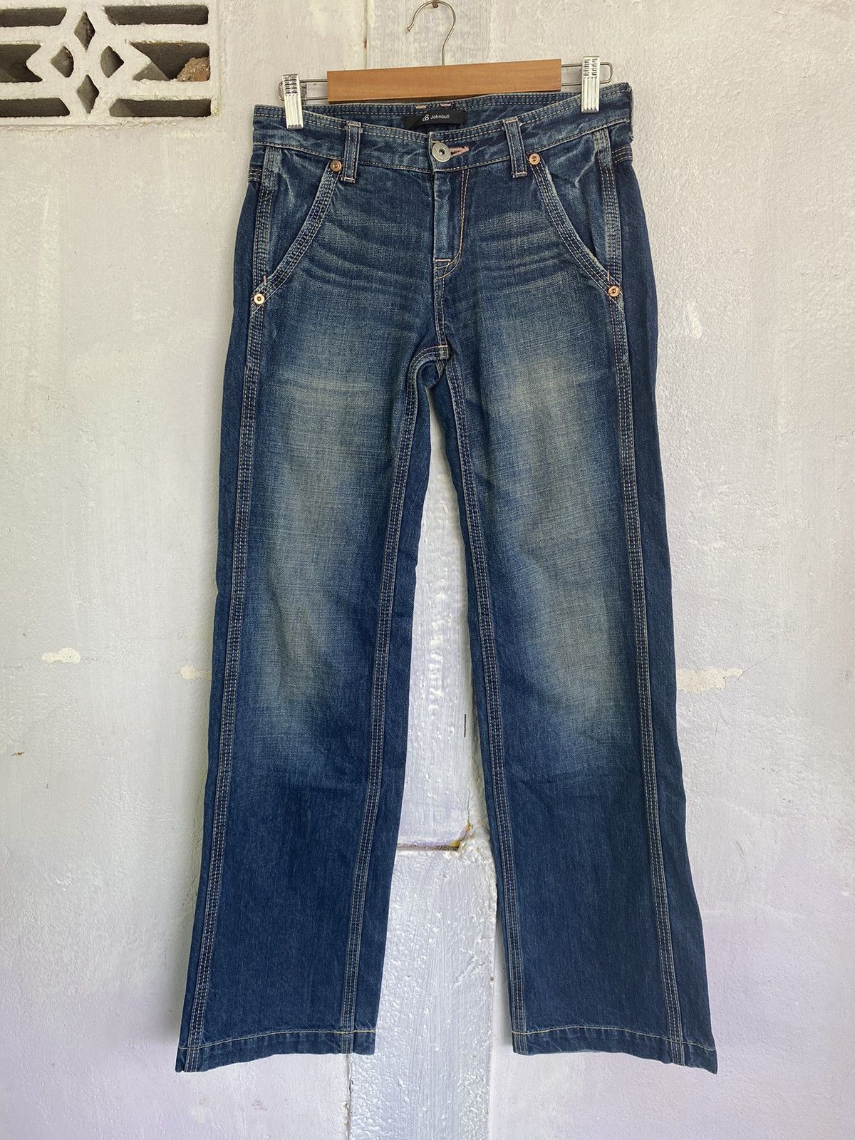 image of Distressed Denim x John Bull Jeans Distressed Blue Denim Pants, Men's (Size 30)