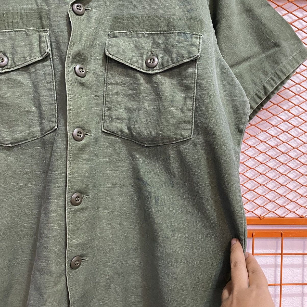 Vintage Vintage US Army Military 60s Shirt❗️ Size US M / EU 48-50 / 2 - 4 Thumbnail