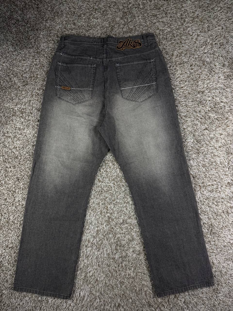 Akademiks Akademiks Denim Baggy Jeans Y2K Hip Hop Stitched Skater Size US 36 / EU 52 - 12 Thumbnail