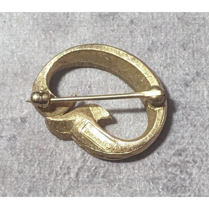 Other Trifari Vintage Art Deco Gold Tone Textured Brooch Size ONE SIZE - 5 Thumbnail
