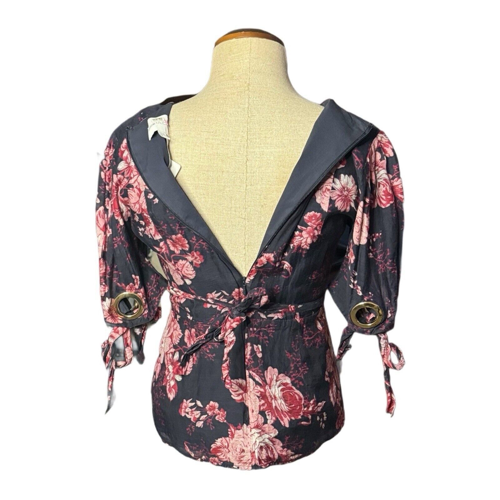 Alice McCall Alice McCall Blouse 2 Silk Only Everything Bow Tie Gold Rin Size XS / US 0-2 / IT 36-38 - 5 Thumbnail