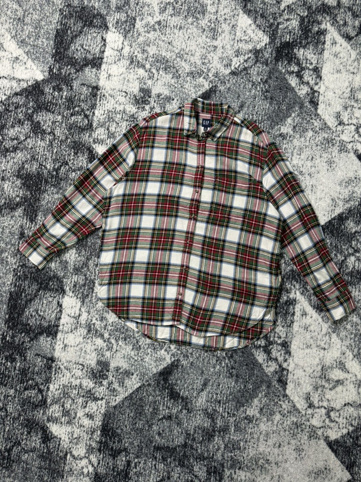 Gap Vintage Gap Flannel Shirt Button Ups Tall Grand Oversize Size US L / EU 52-54 / 3 - 1 Thumbnail