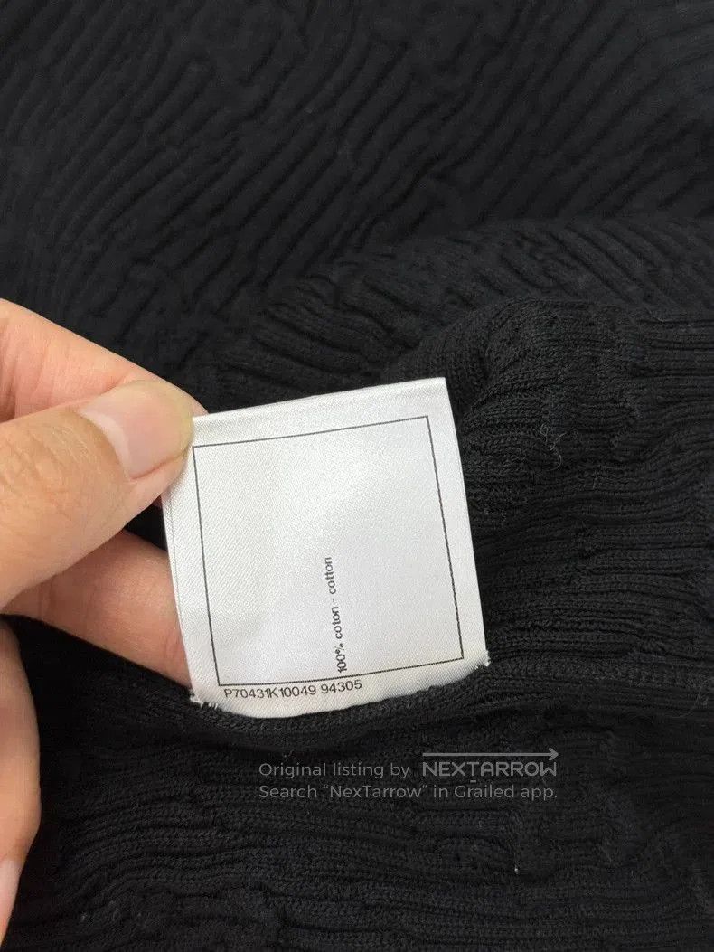 Chanel Black Logo Knit Short Sleeve.