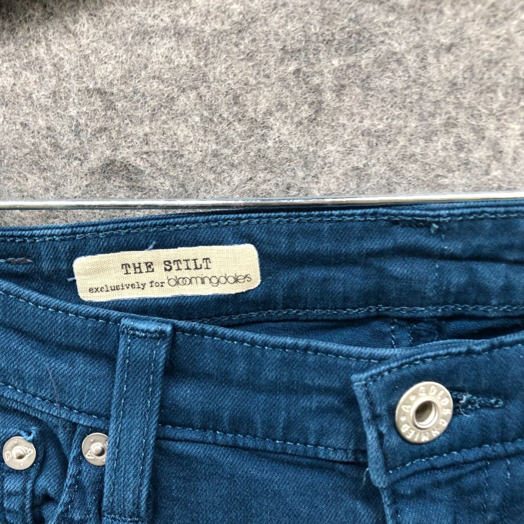 Vintage AG Adriano Goldschmied The Stilt Cigarette Jeans Womens 28 Blue Solid Skinny Jeans Size 28" / US 6 / IT 42 - 5 Thumbnail